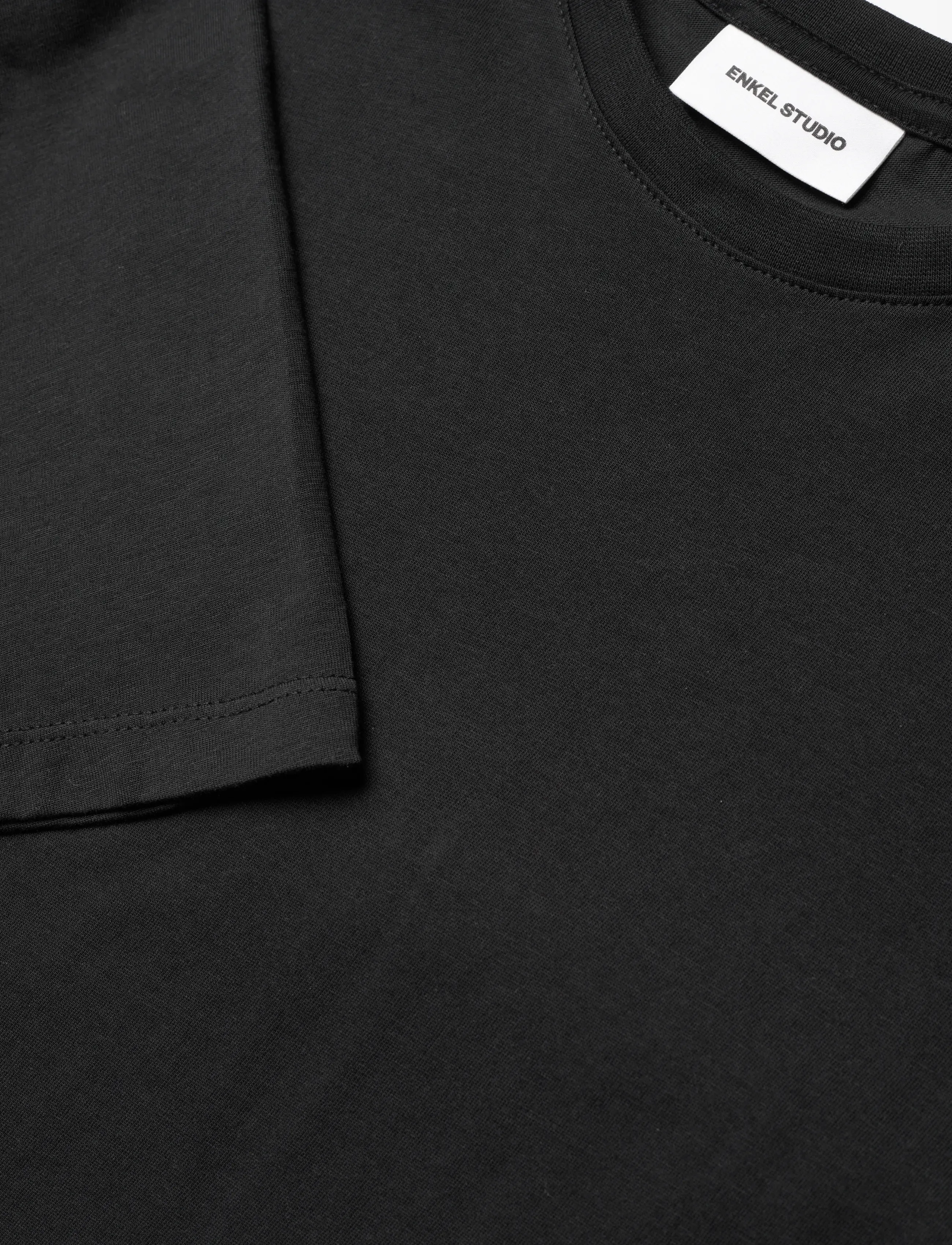 Enkel Studio - Basic o-neck tee L/S - madalaimad hinnad - black - 2