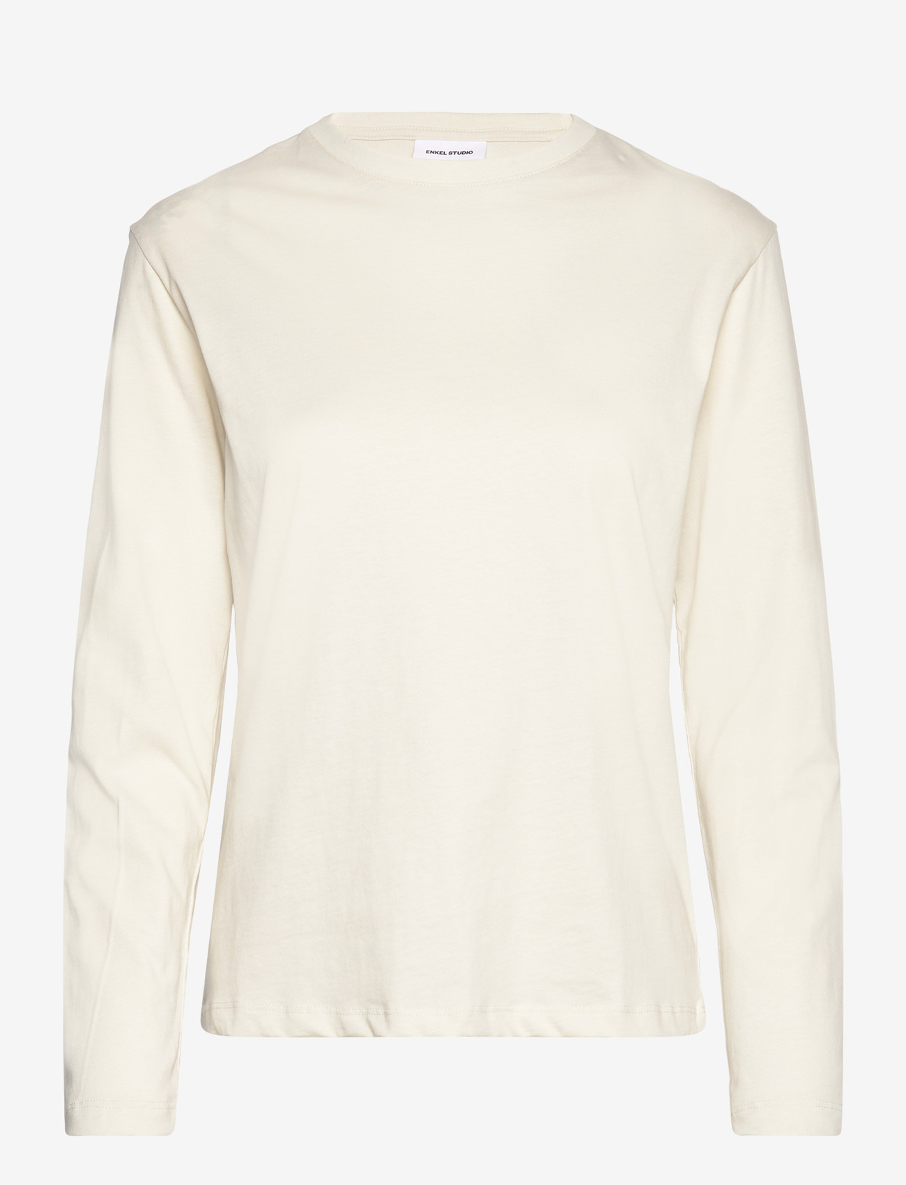 Enkel Studio - Basic o-neck tee L/S - die niedrigsten preise - bone white - 0