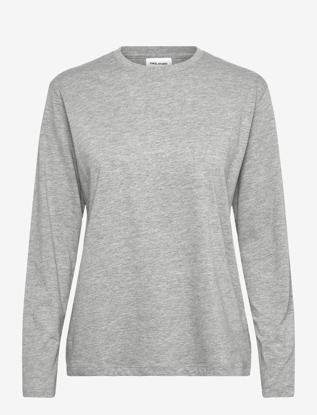 Enkel Studio - Basic o-neck tee L/S - madalaimad hinnad - grey mel - 1