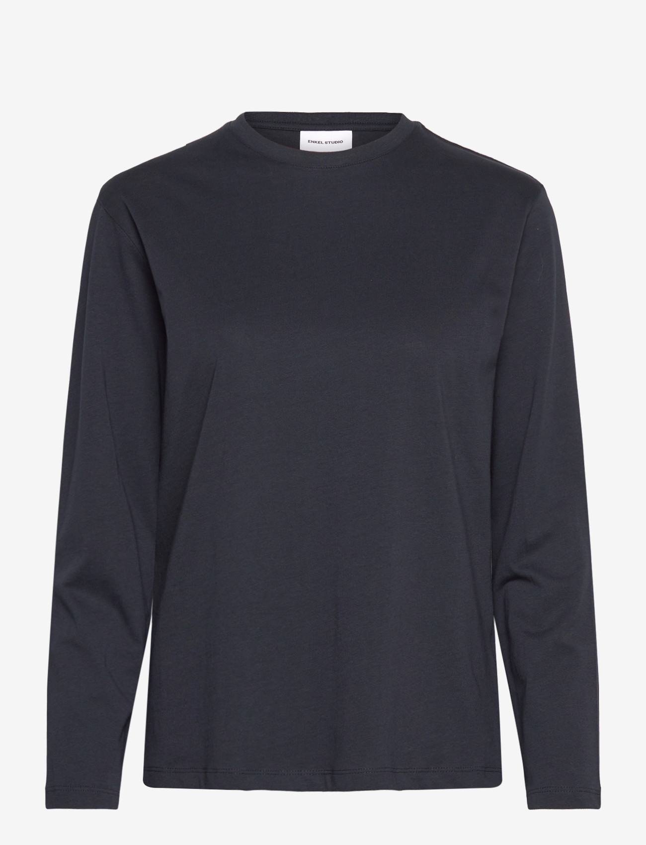 Enkel Studio - Basic o-neck tee L/S - die niedrigsten preise - navy - 1