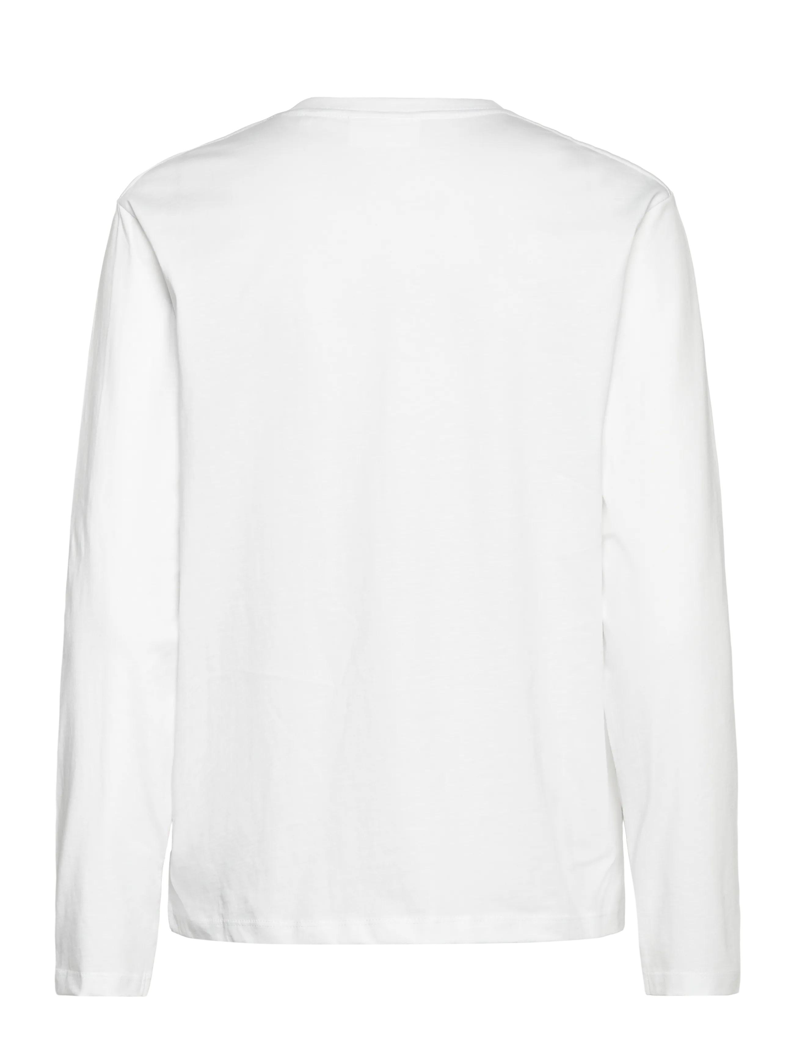 Enkel Studio - Basic o-neck tee L/S - laveste priser - white - 2
