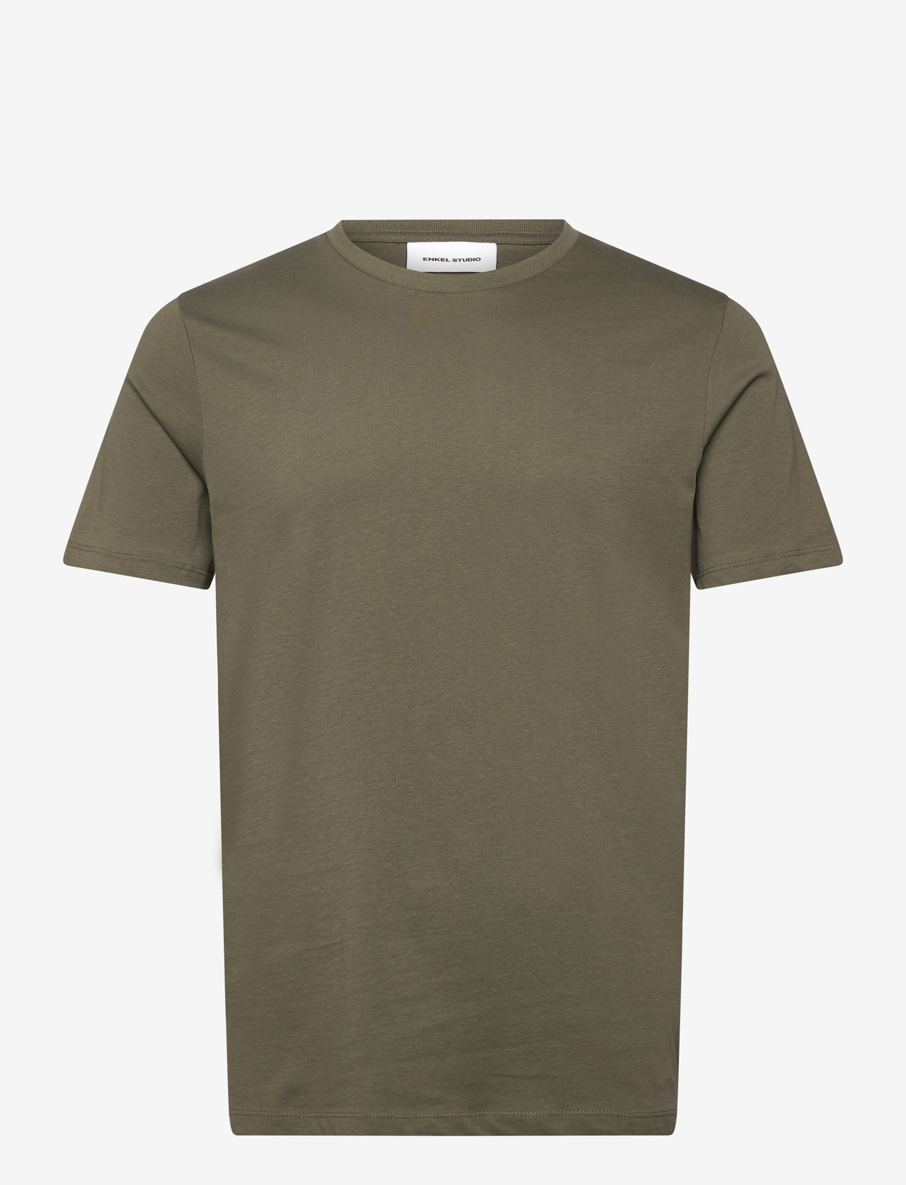 Enkel Studio - Basic o-neck tee S/S - laveste priser - army - 1