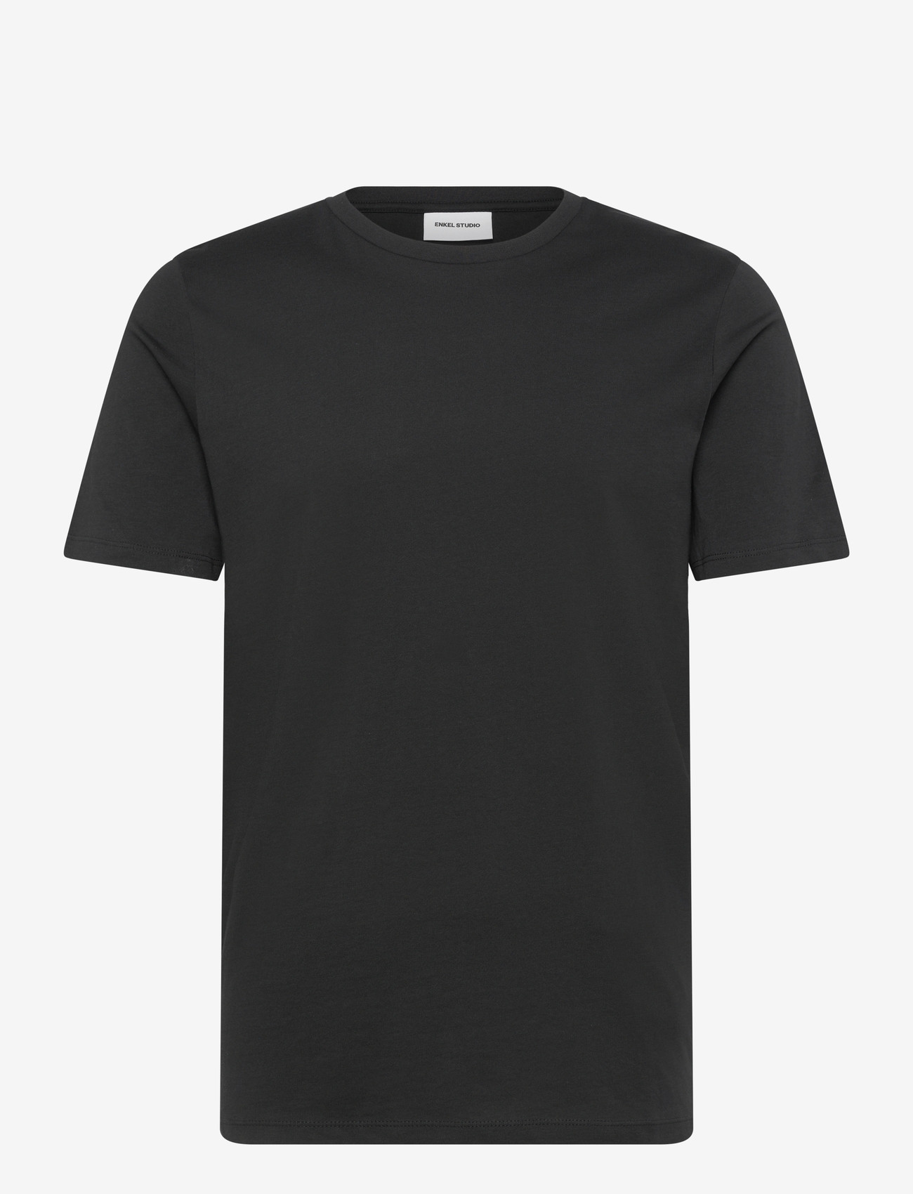 Enkel Studio - Basic o-neck tee S/S - laveste priser - black - 1