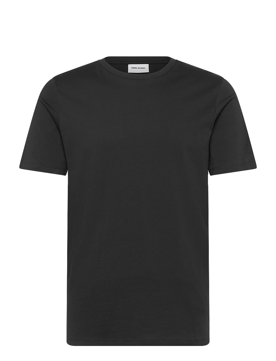 Enkel Studio - Basic o-neck tee S/S - lühikeste varrukatega t-särgid - black - 1