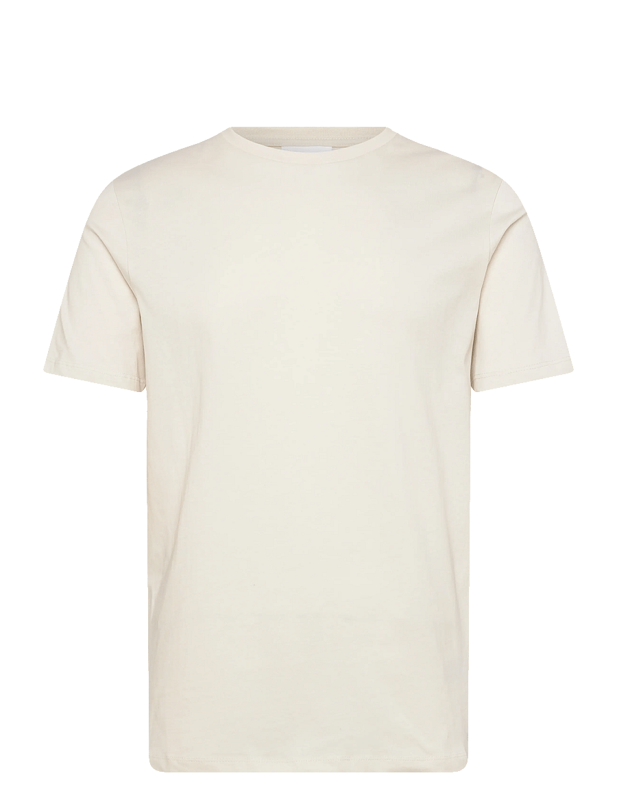 Enkel Studio - Basic o-neck tee S/S - short-sleeved t-shirts - bone white - 1