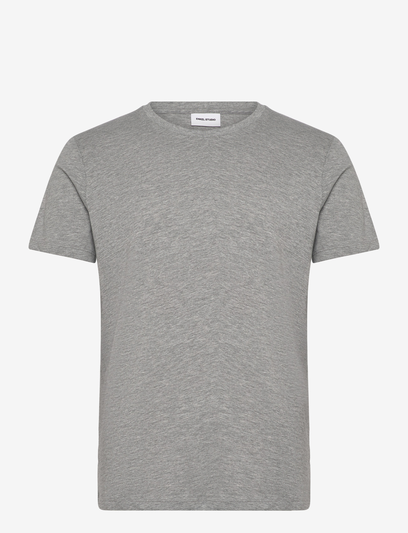 Enkel Studio - Basic o-neck tee S/S - lowest prices - grey mel - 1