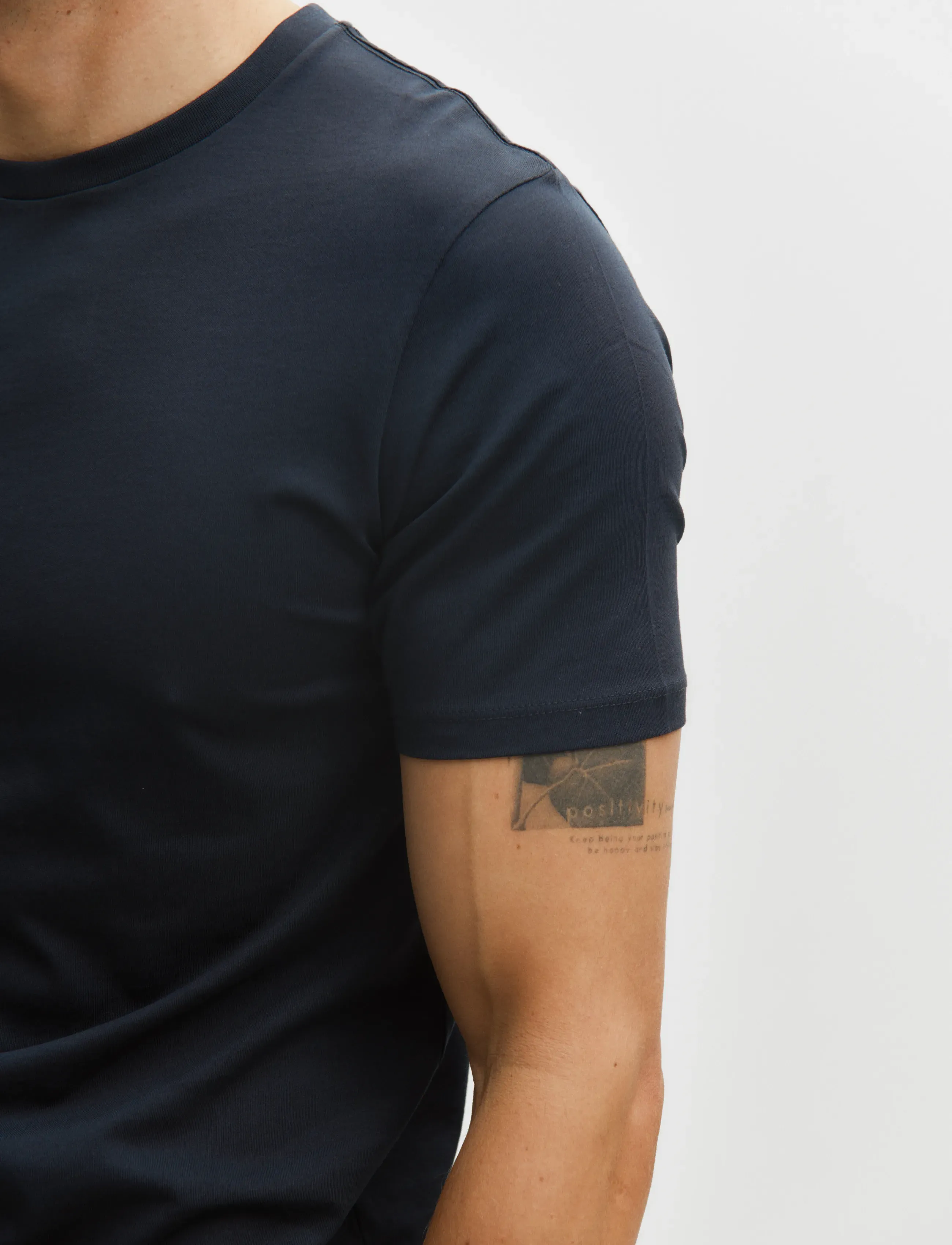 Enkel Studio - Basic o-neck tee S/S - madalaimad hinnad - navy - 4