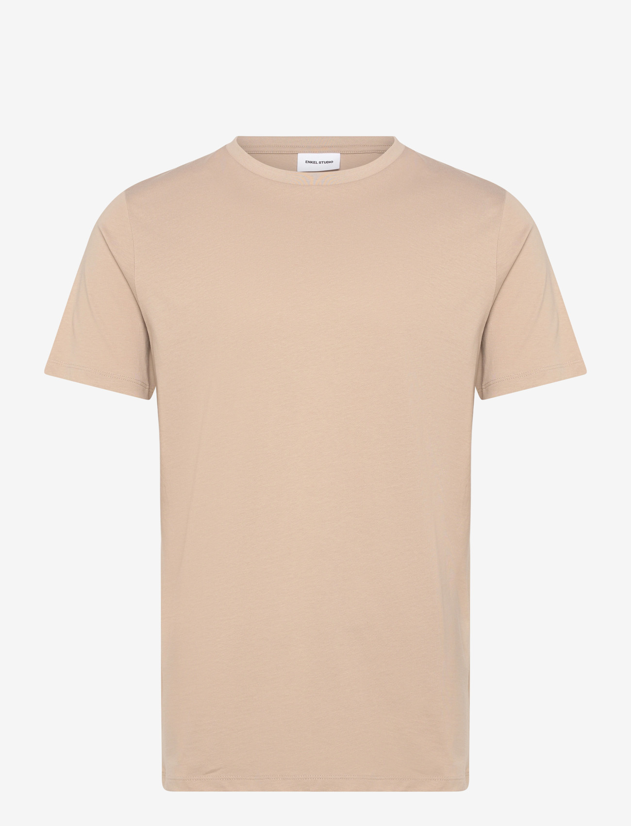 Enkel Studio - Basic o-neck tee S/S - laveste priser - stone - 1