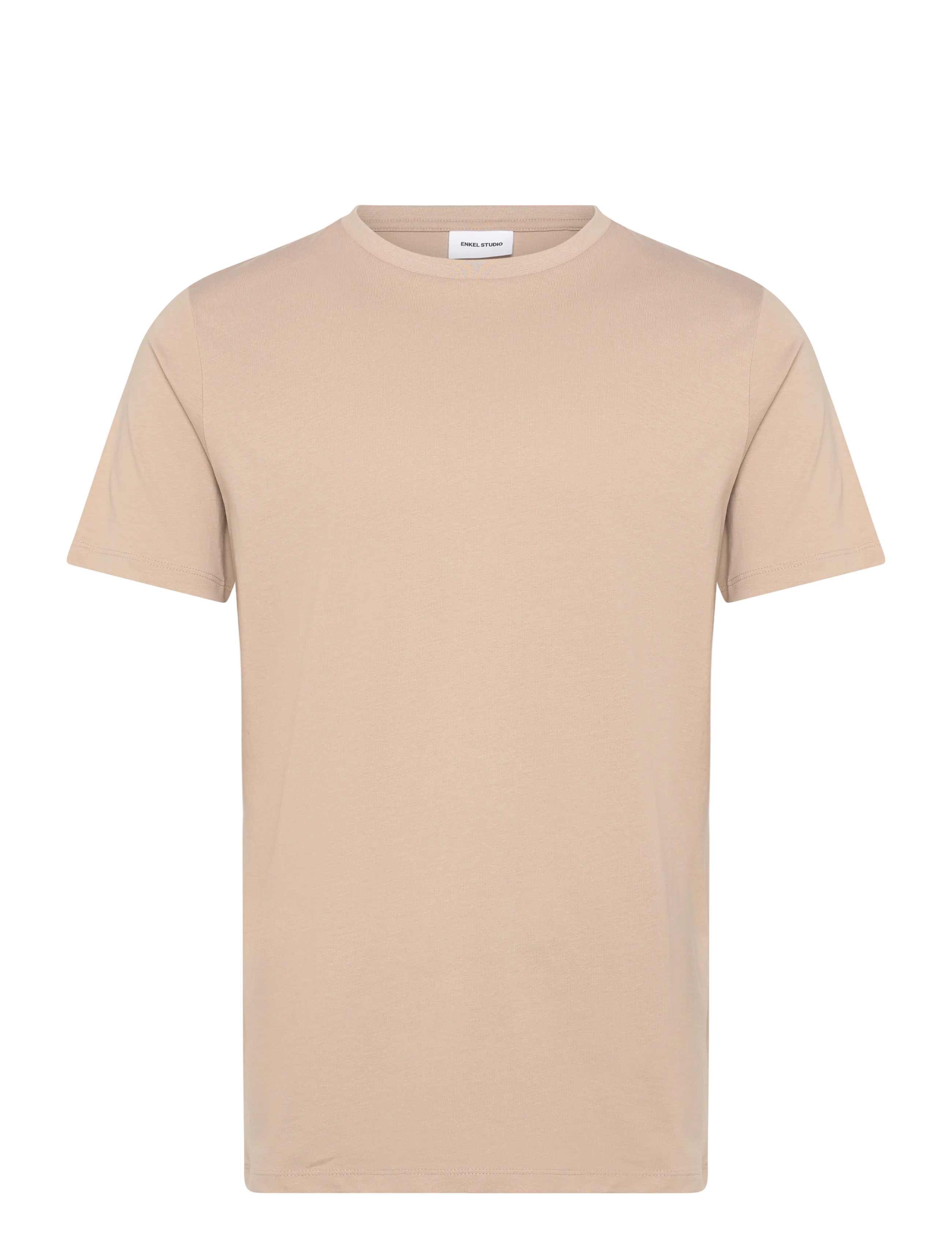 Enkel Studio - Basic o-neck tee S/S - die niedrigsten preise - stone - 1