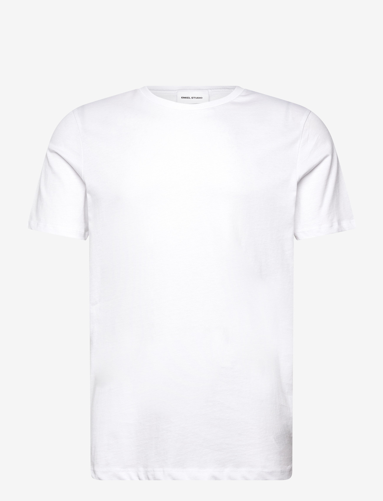 Enkel Studio - Basic o-neck tee S/S - laveste priser - white - 0