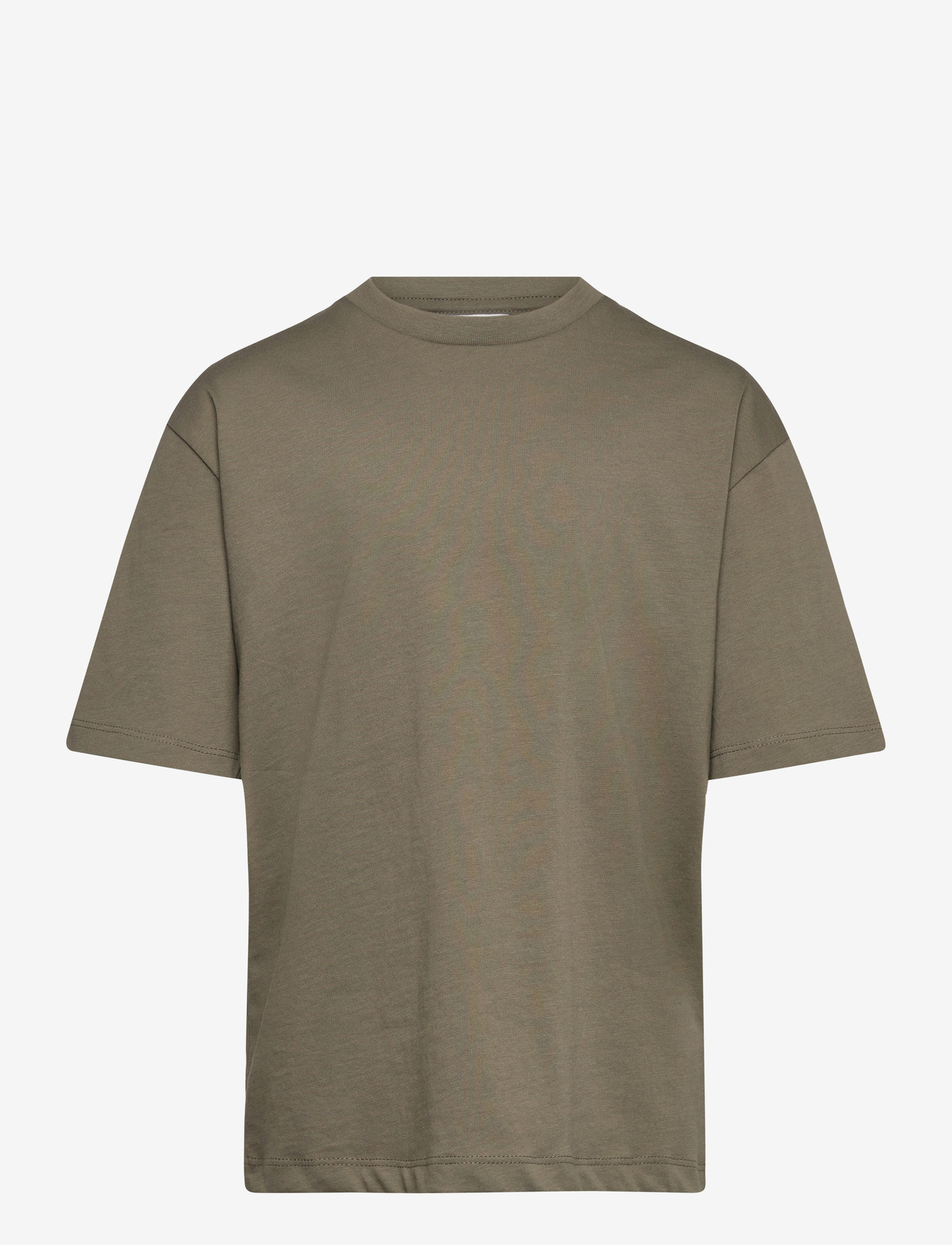 Enkel Studio - Basic o-neck tee S/S - kortærmede t-shirts - army - 1
