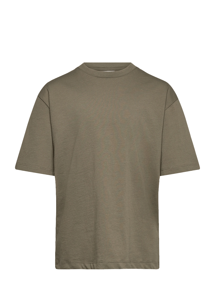 Enkel Studio - Basic o-neck tee S/S - kurzärmelige - army - 1