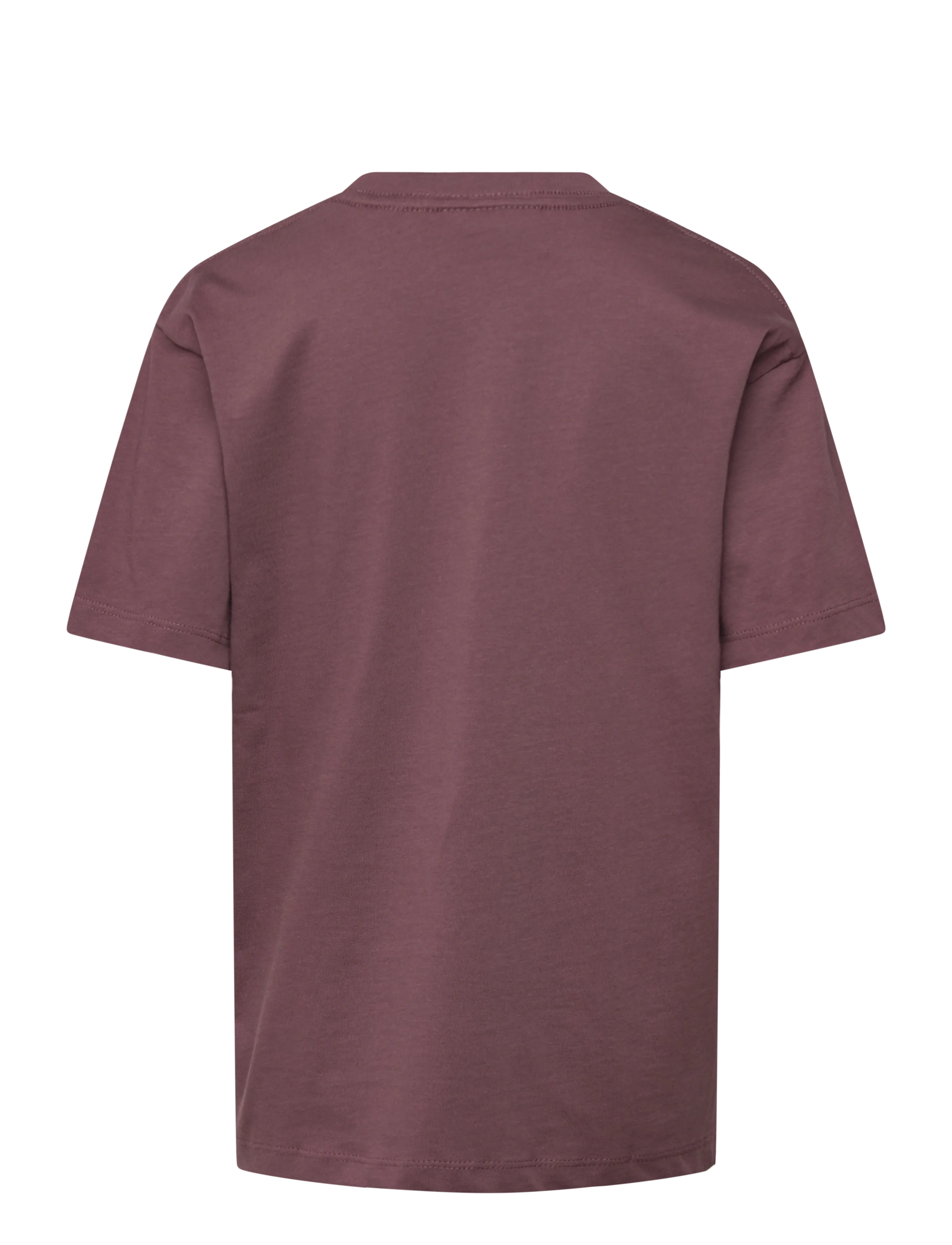 Enkel Studio - Basic o-neck tee S/S - lühikeste varrukatega t-särgid - berry red - 1
