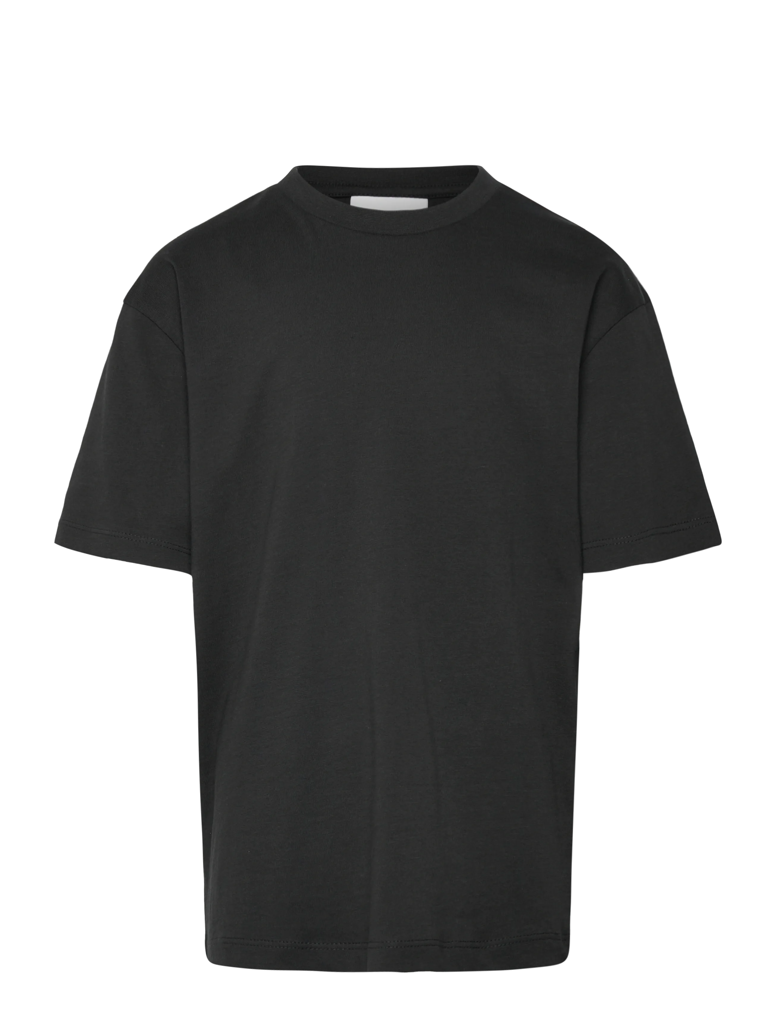 Enkel Studio Basic o-neck tee S/S - Teens 140-176 - BLACK / grey