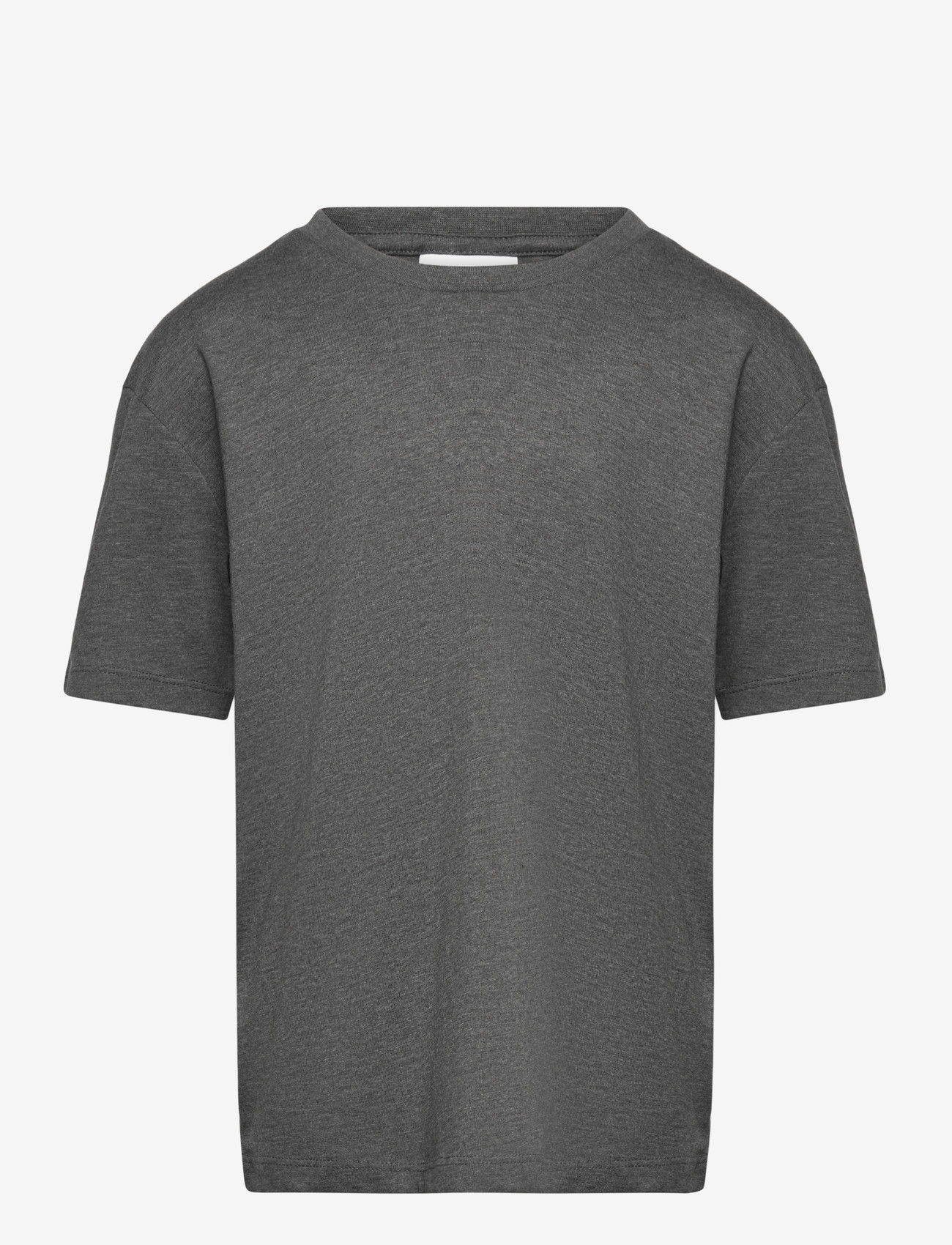 Enkel Studio - Basic o-neck tee S/S - kortærmede t-shirts - dk grey - 0