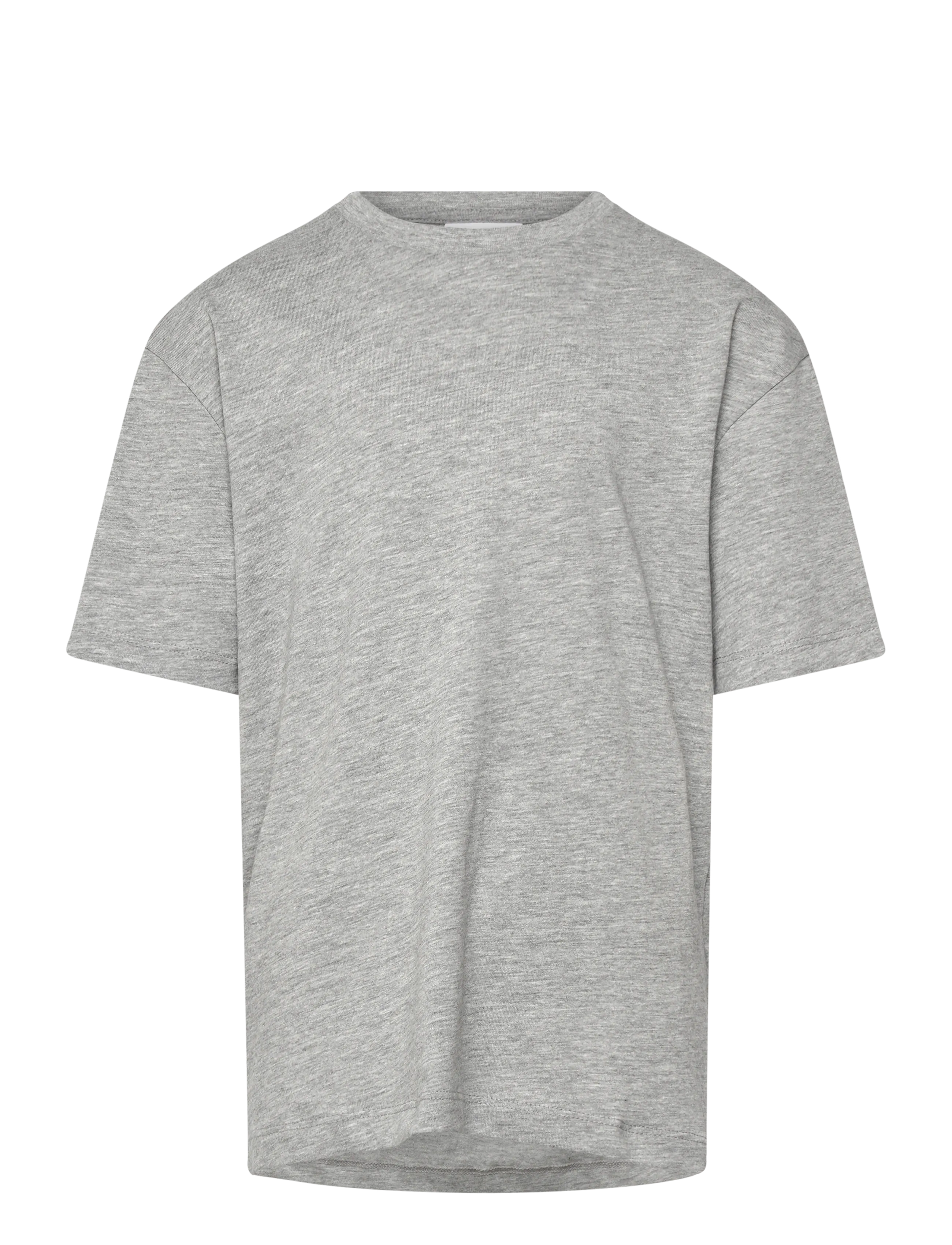 Enkel Studio Basic o-neck tee S/S - Teismelised 140-176 - GREY MEL / grey