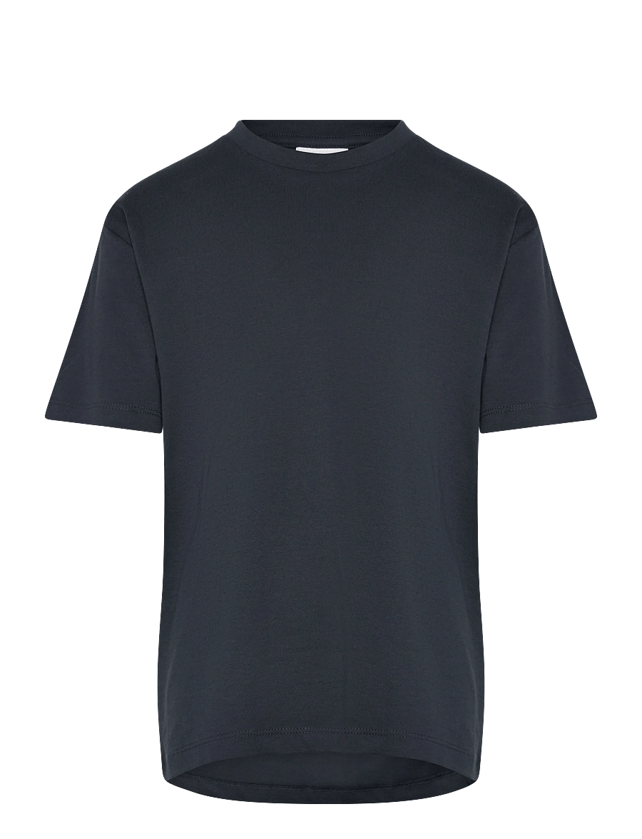 Enkel Studio - Basic o-neck tee S/S - short-sleeved t-shirts - navy - 0