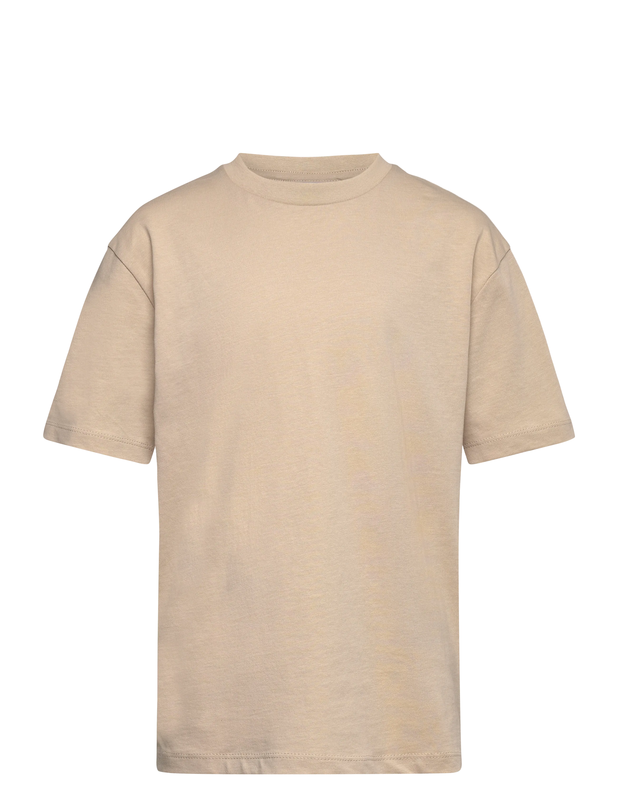 Enkel Studio Basic o-neck tee S/S - T-shirts - STONE / beige
