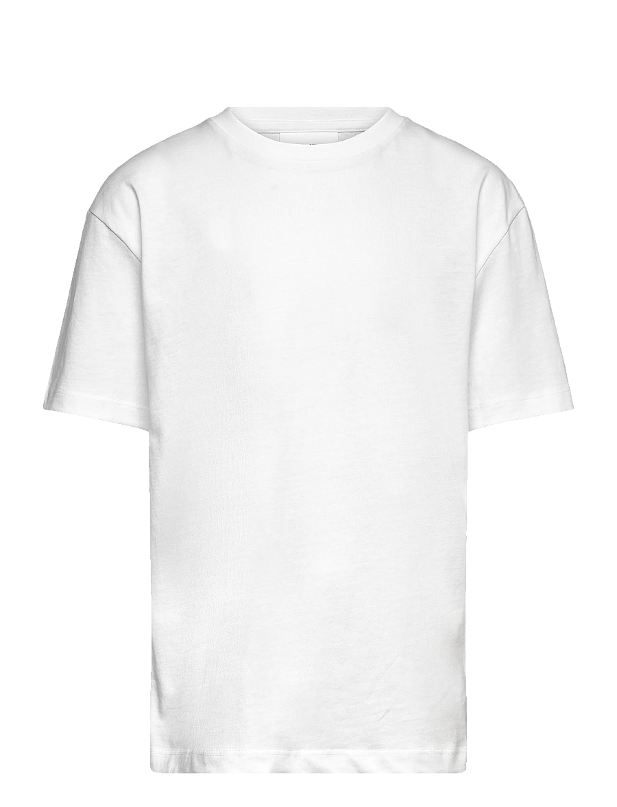 Enkel Studio - Basic o-neck tee S/S - short-sleeved t-shirts - white - 0