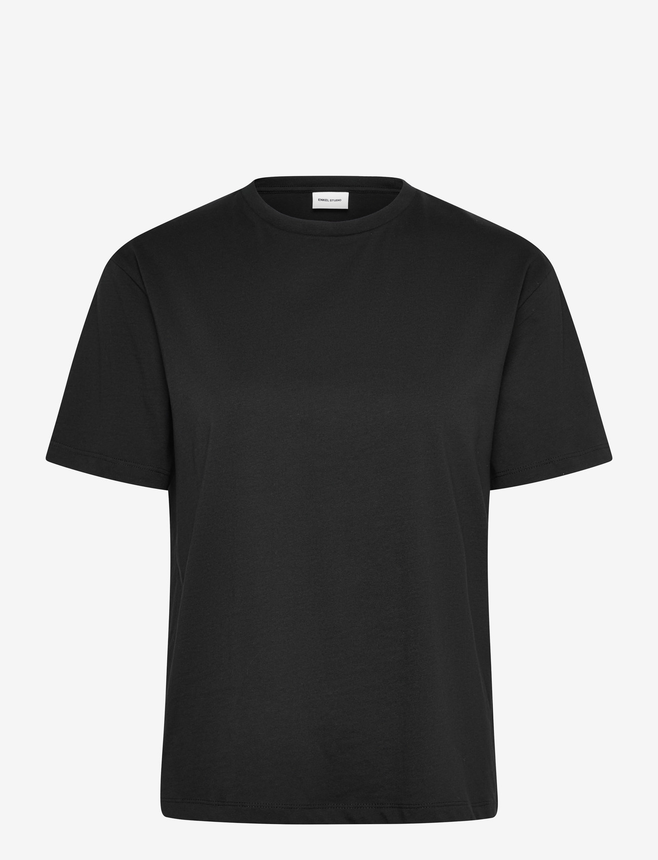Enkel Studio - Basic o-neck tee S/S - laveste priser - black - 1