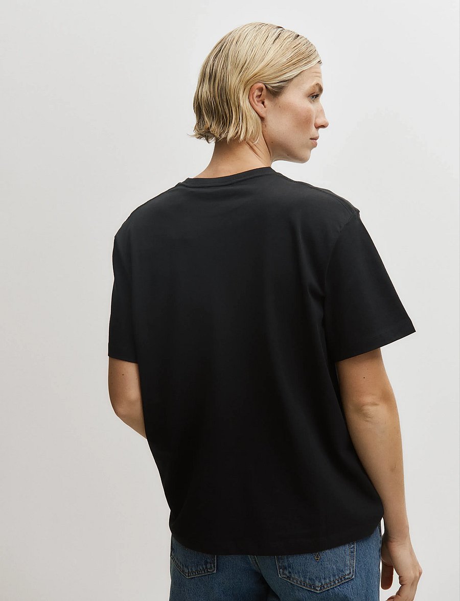 Enkel Studio - Basic o-neck tee S/S - t-shirts - black - 3