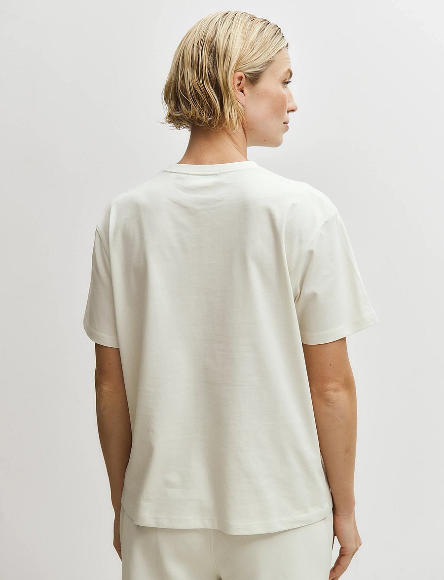Enkel Studio - Basic o-neck tee S/S - t-shirts - bone white - 3