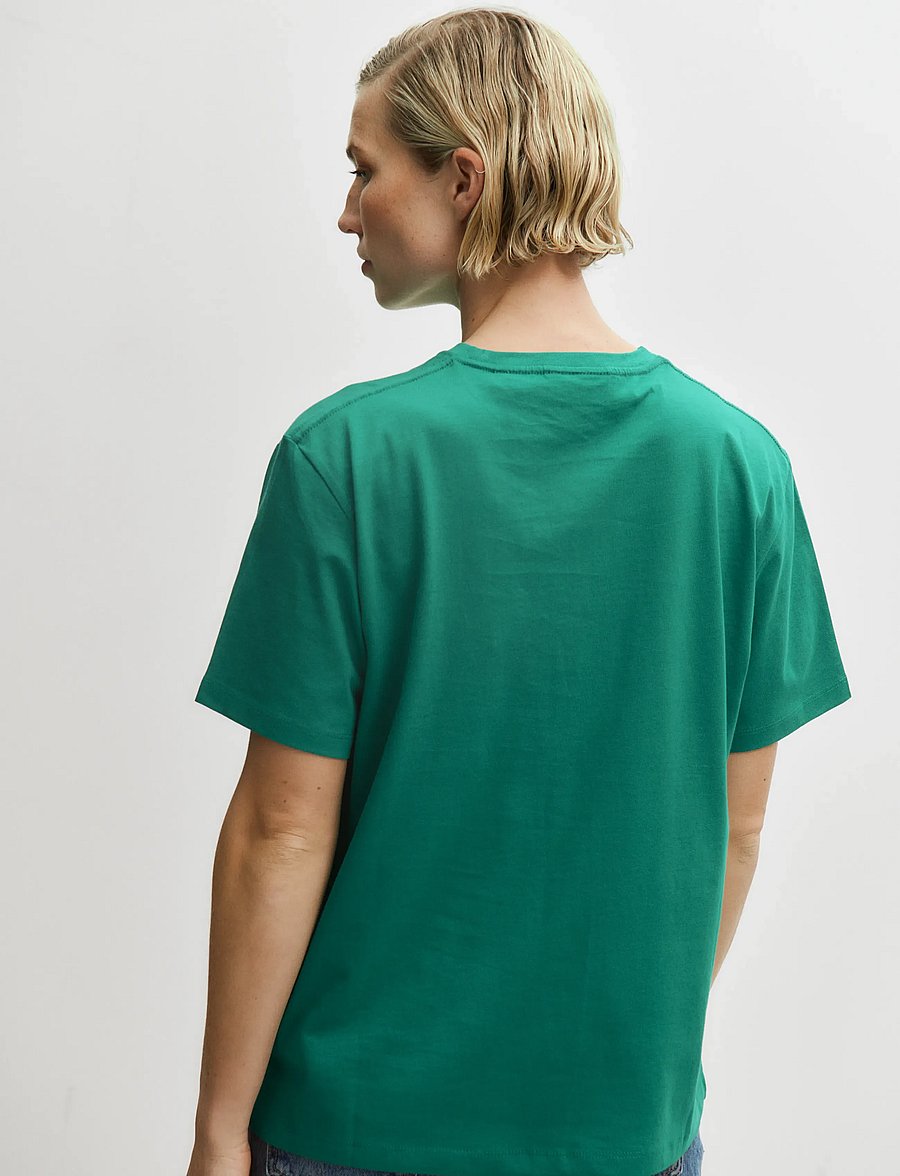 Enkel Studio - Basic o-neck tee S/S - t-shirts - bright green - 3