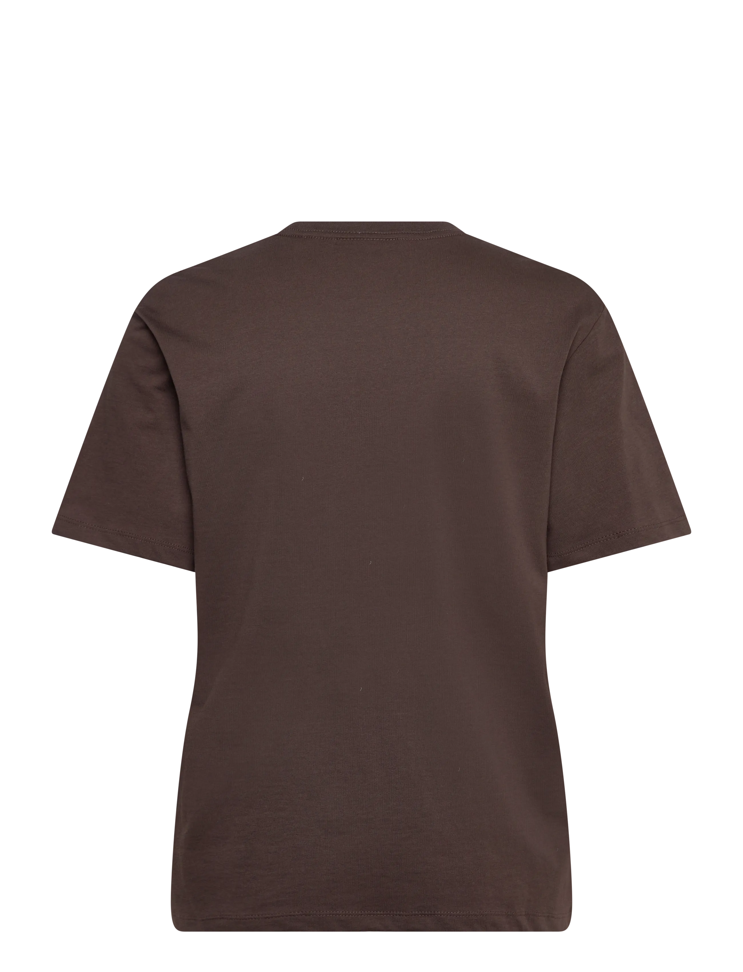 Enkel Studio - Basic o-neck tee S/S - lägsta priserna - brown - 2