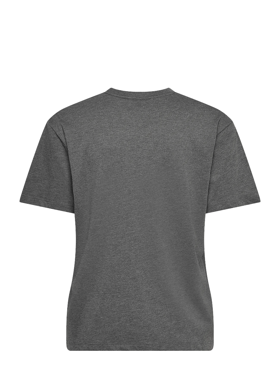 Enkel Studio - Basic o-neck tee S/S - t-särgid - dk grey - 1