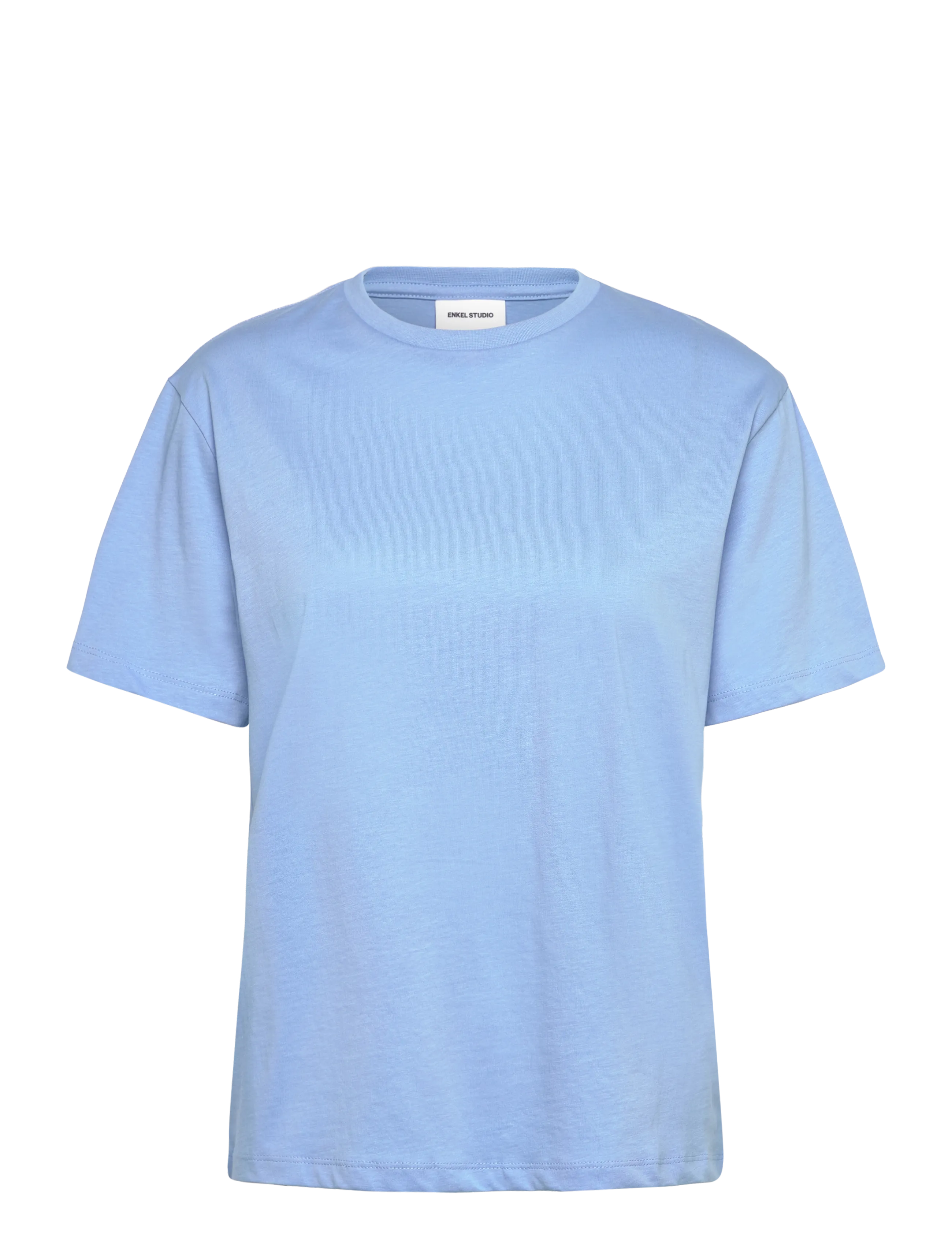Enkel Studio Basic o-neck tee S/S - Enkel Studio - LT BLUE / blue