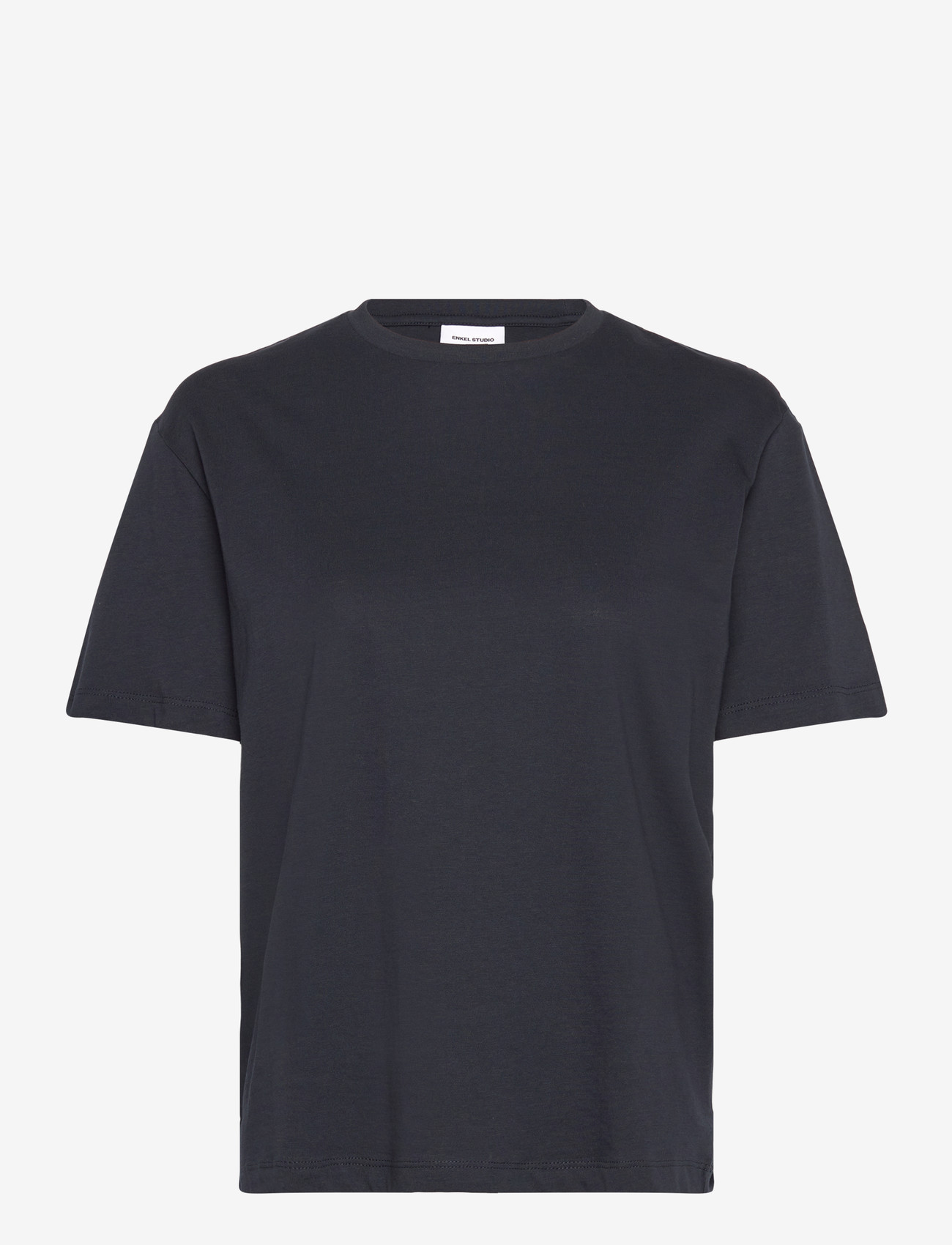 Enkel Studio - Basic o-neck tee S/S - laveste priser - navy - 0