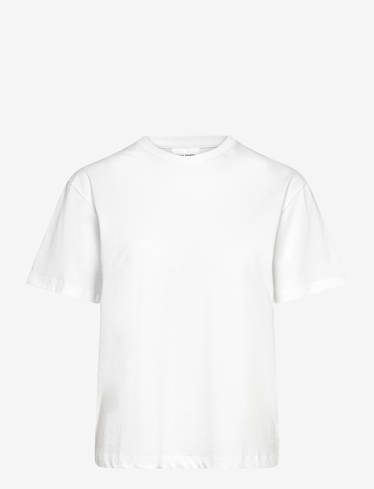 Enkel Studio - Basic o-neck tee S/S - laveste priser - white - 0