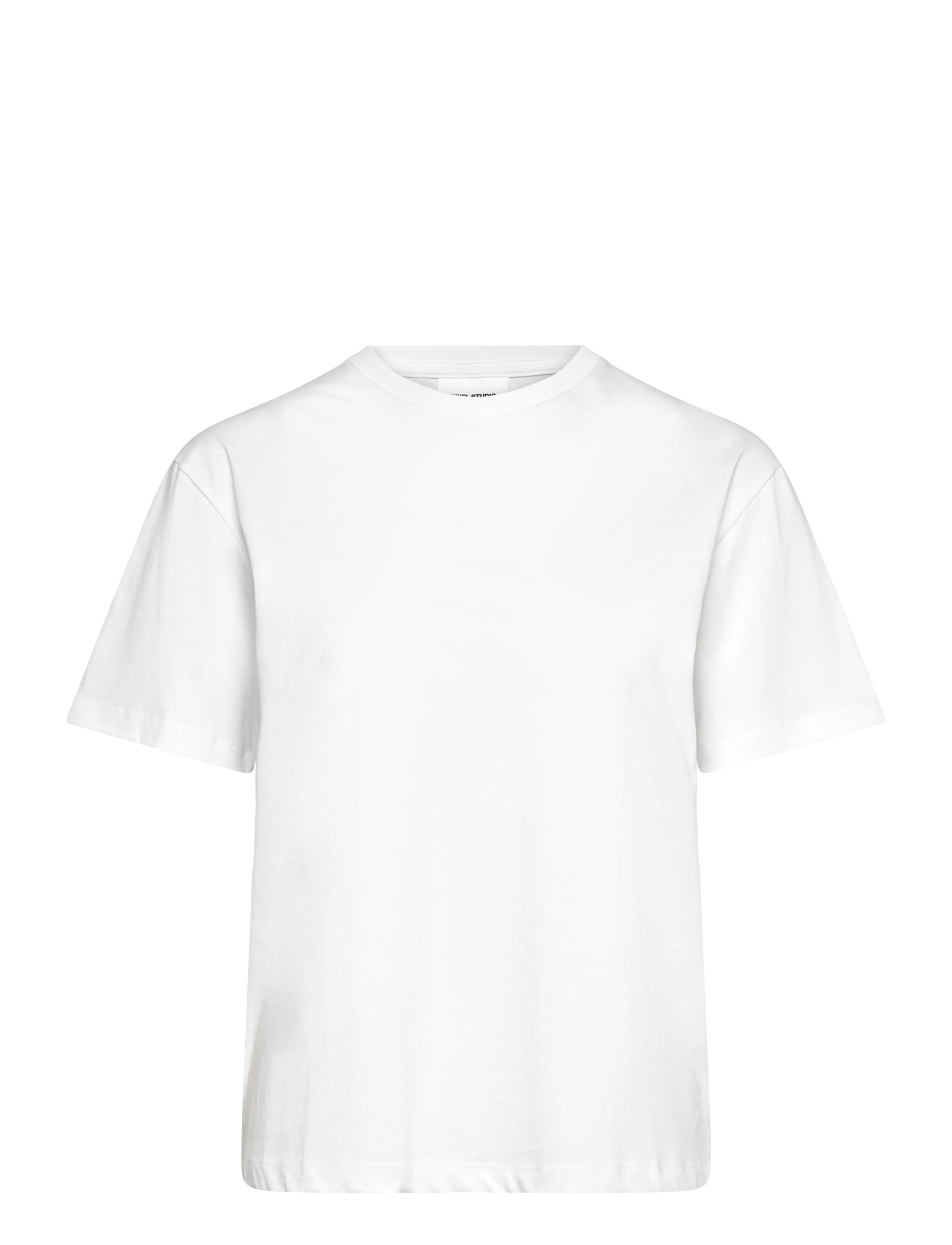 Enkel Studio Basic o-neck tee S/S - Riided - WHITE / white