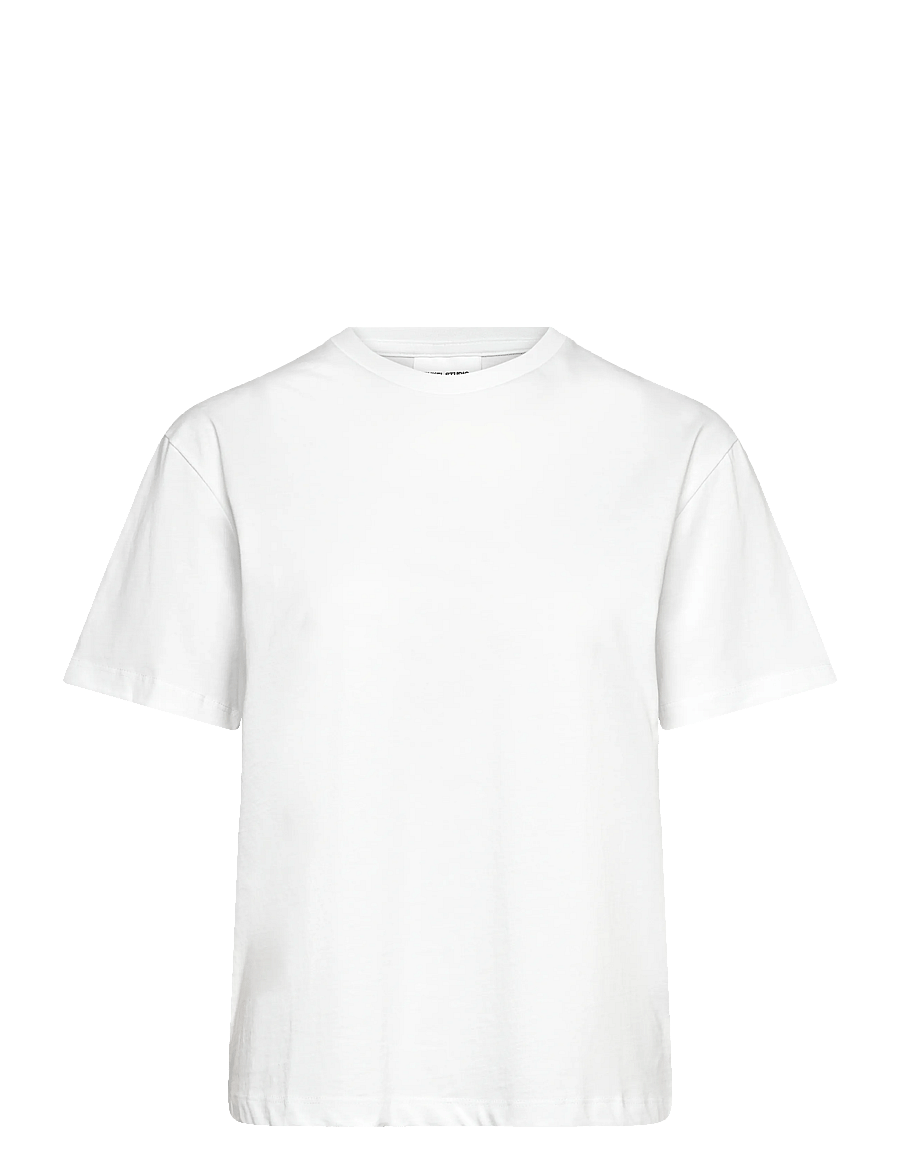 Enkel Studio - Basic o-neck tee S/S - t-shirts - white - 0