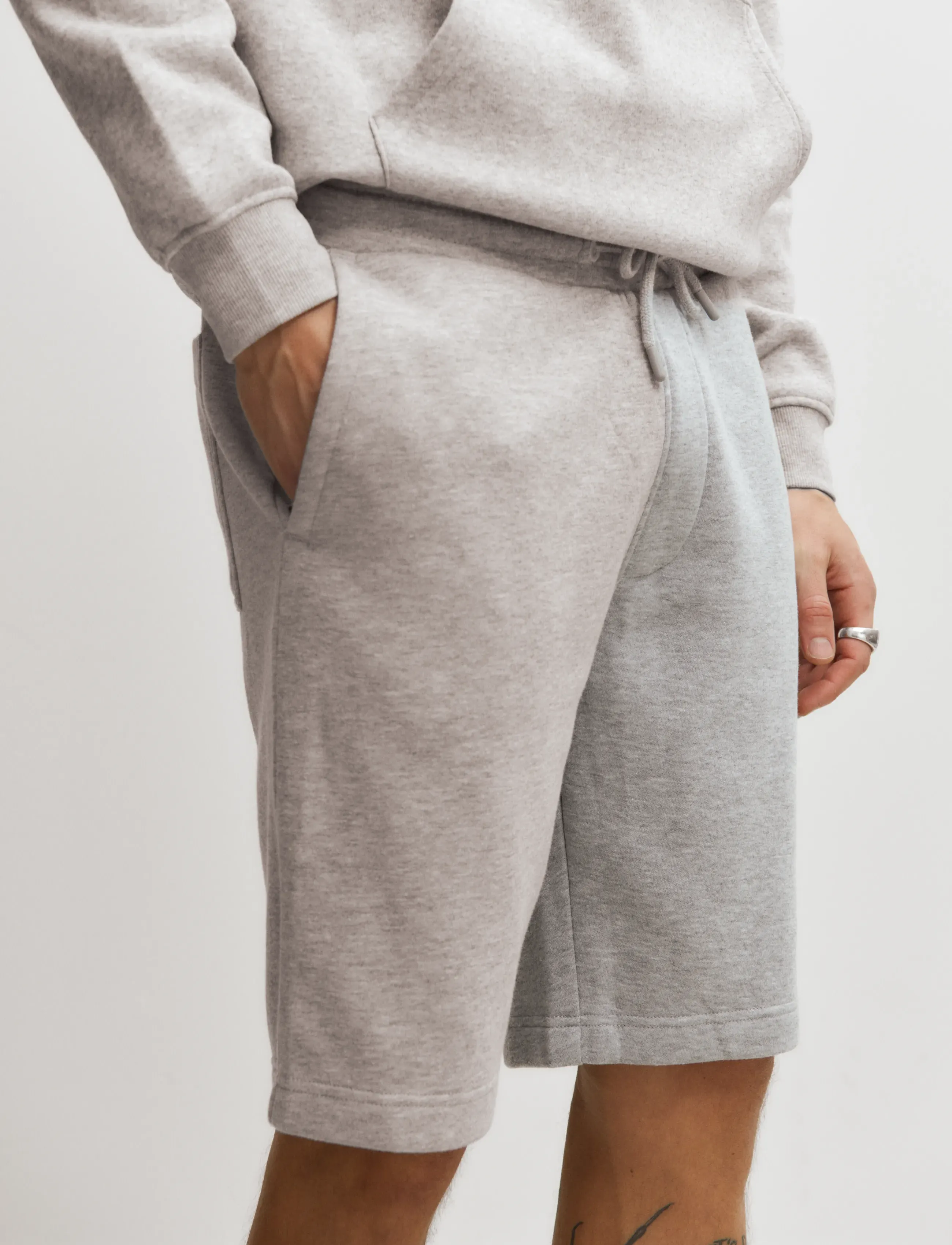 Enkel Studio - Sweat shorts - sweat shorts - grey mel - 4