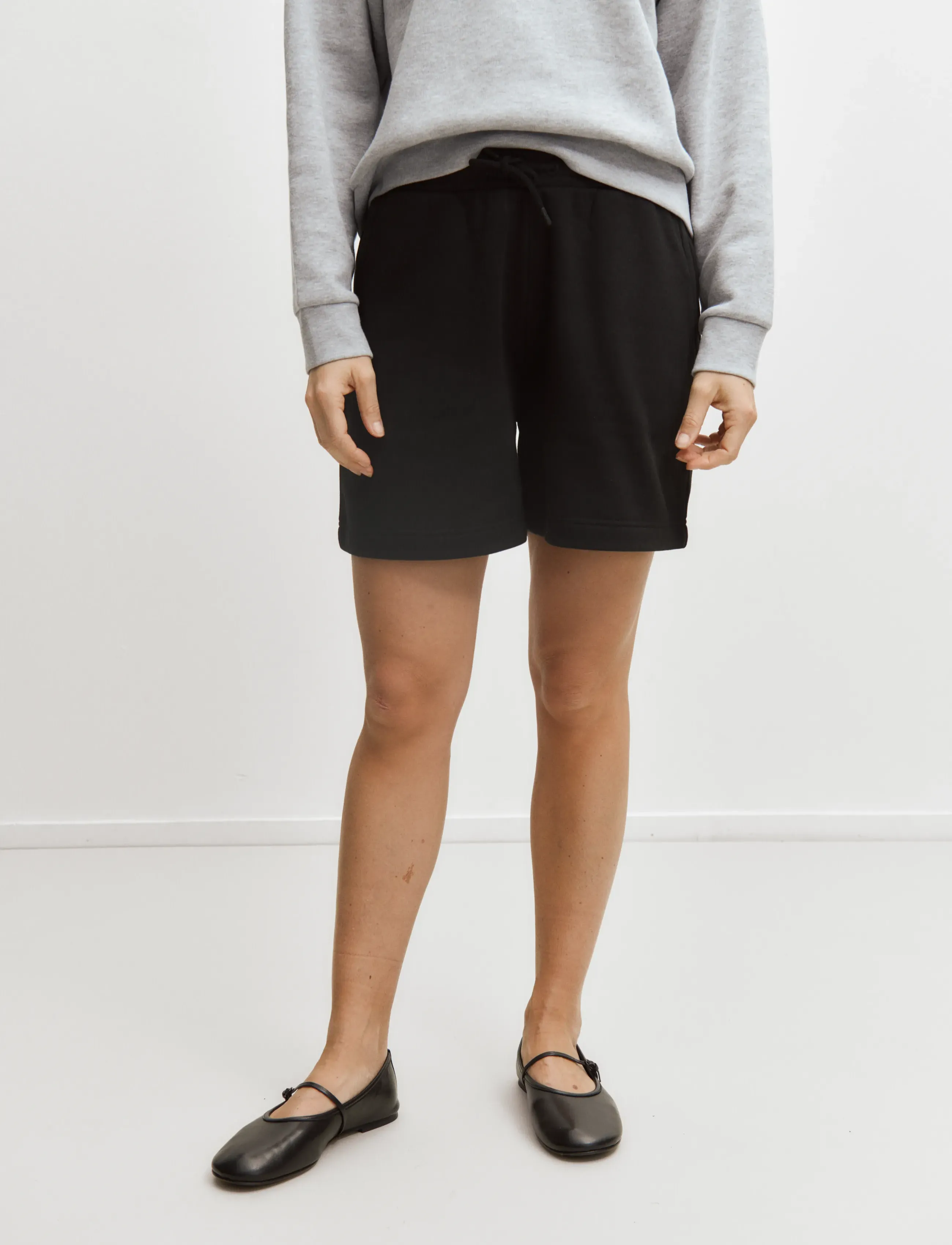 Enkel Studio Sweat Shorts, Damen, Sweat Shorts, Schwarz, Gr.L
