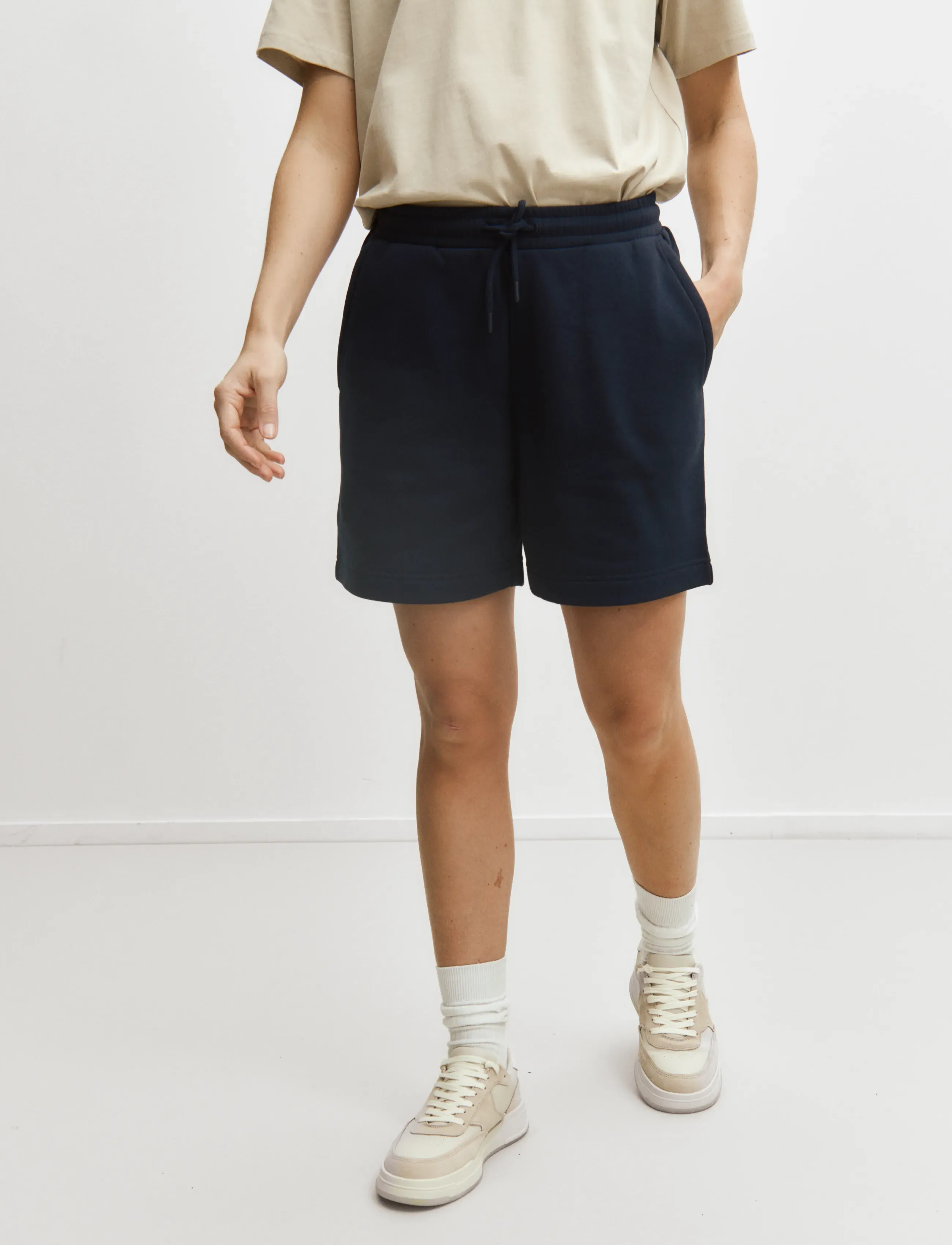 Enkel Studio Sweat Shorts, Damen, Sweat Shorts, Marineblau, Gr.XS