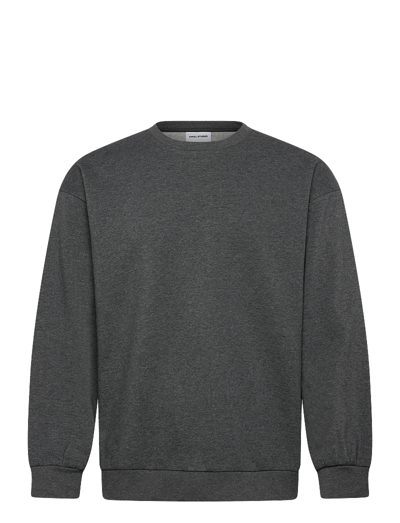 Enkel Studio - O-neck sweat oversize - sweatshirts - dk grey - 0