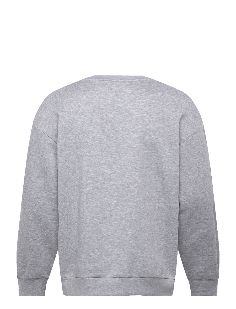 Enkel Studio - O-neck sweat oversize - sweatshirts - grey mel - 1