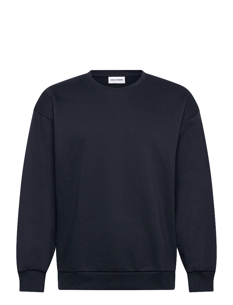 Enkel Studio - O-neck sweat oversize - sweatshirts - navy - 0