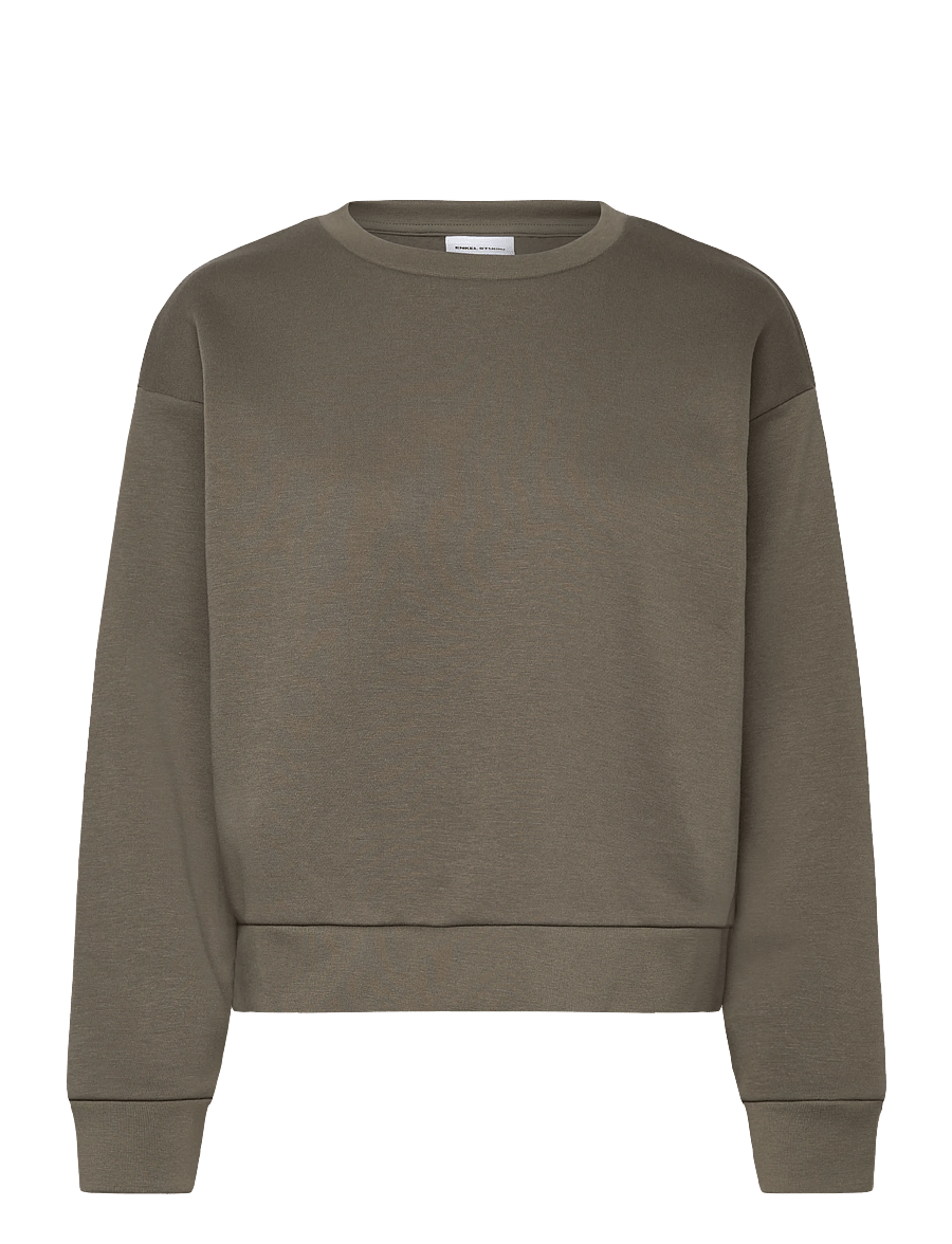 Enkel Studio - O-neck sweat oversize - dressipluusid - army - 1