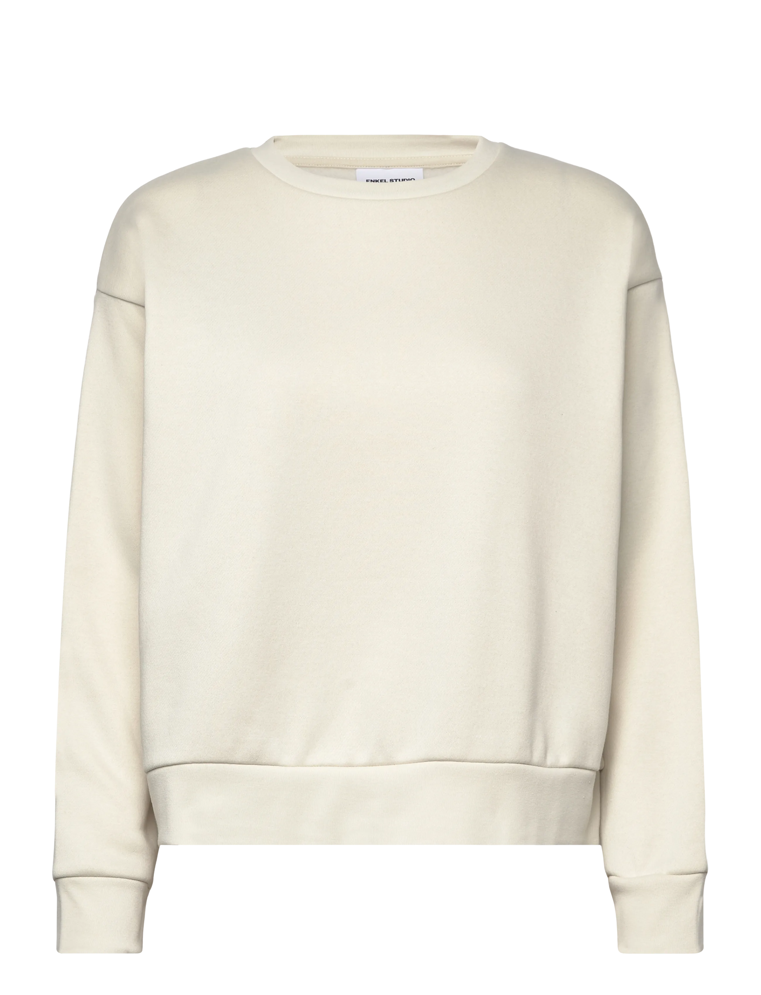 Enkel Studio O-neck sweat oversize - Enkel Studio - BONE WHITE / cream