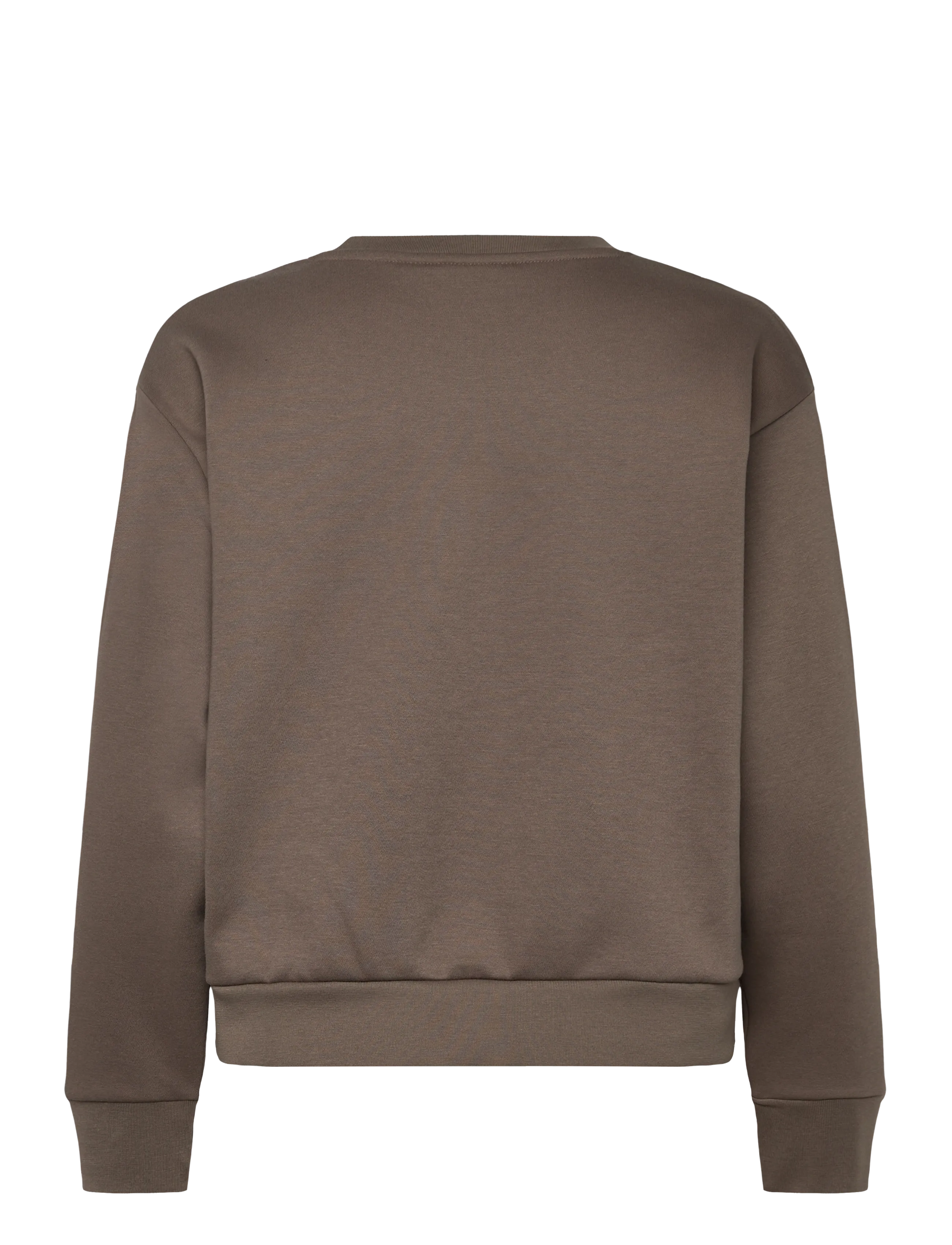 Enkel Studio - O-neck sweat oversize - sweatshirts - brown - 1