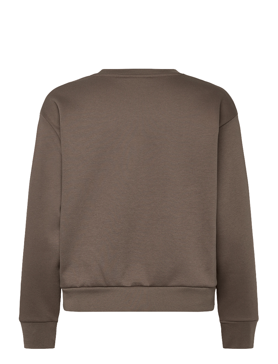 Enkel Studio - O-neck sweat oversize - dressipluusid - brown - 1