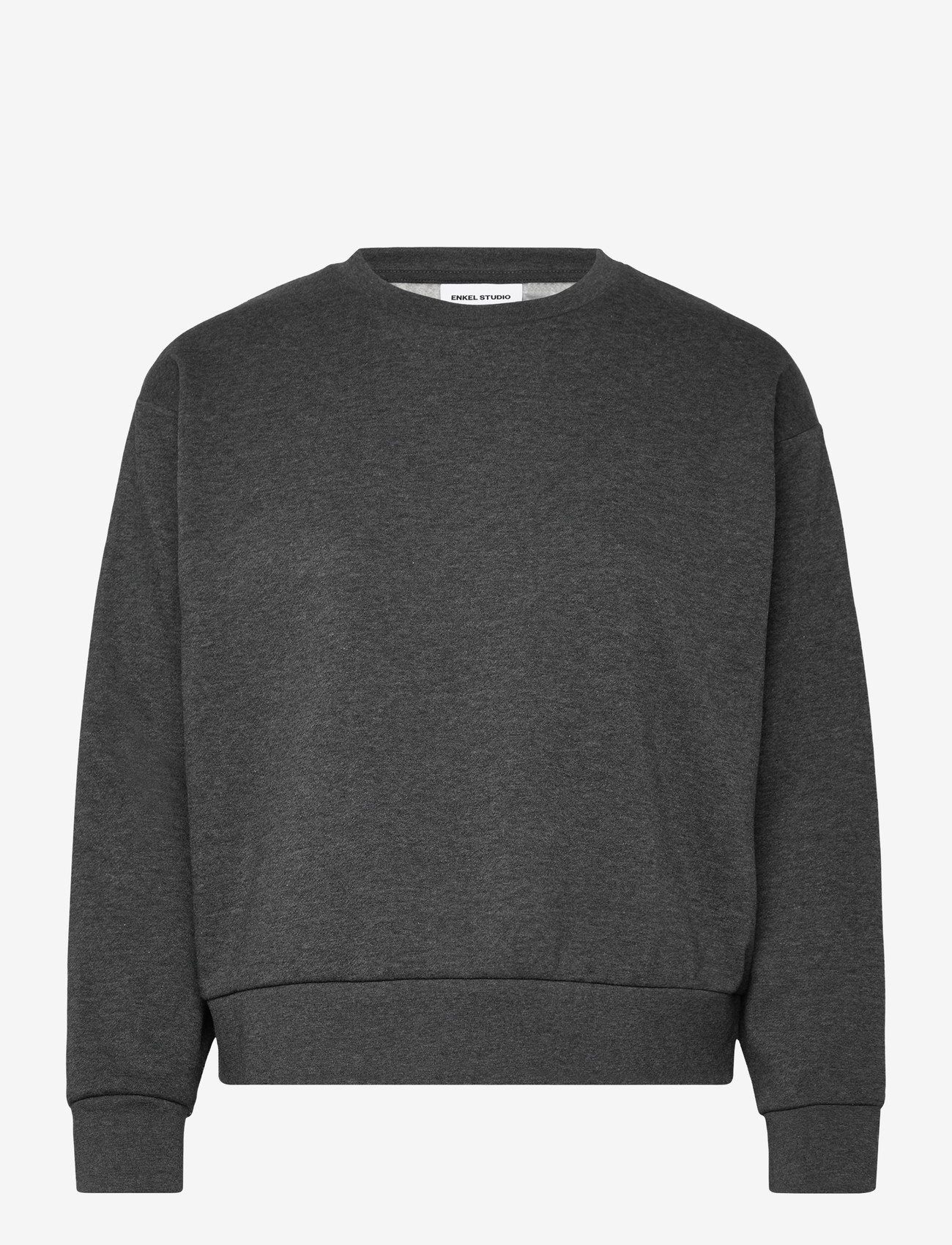 Enkel Studio - O-neck sweat oversize - hverdags stil - dk grey - 0