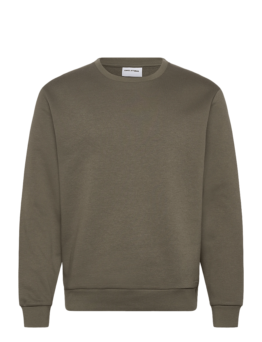 Enkel Studio - O-neck sweatshirt - sweatshirts - army - 0