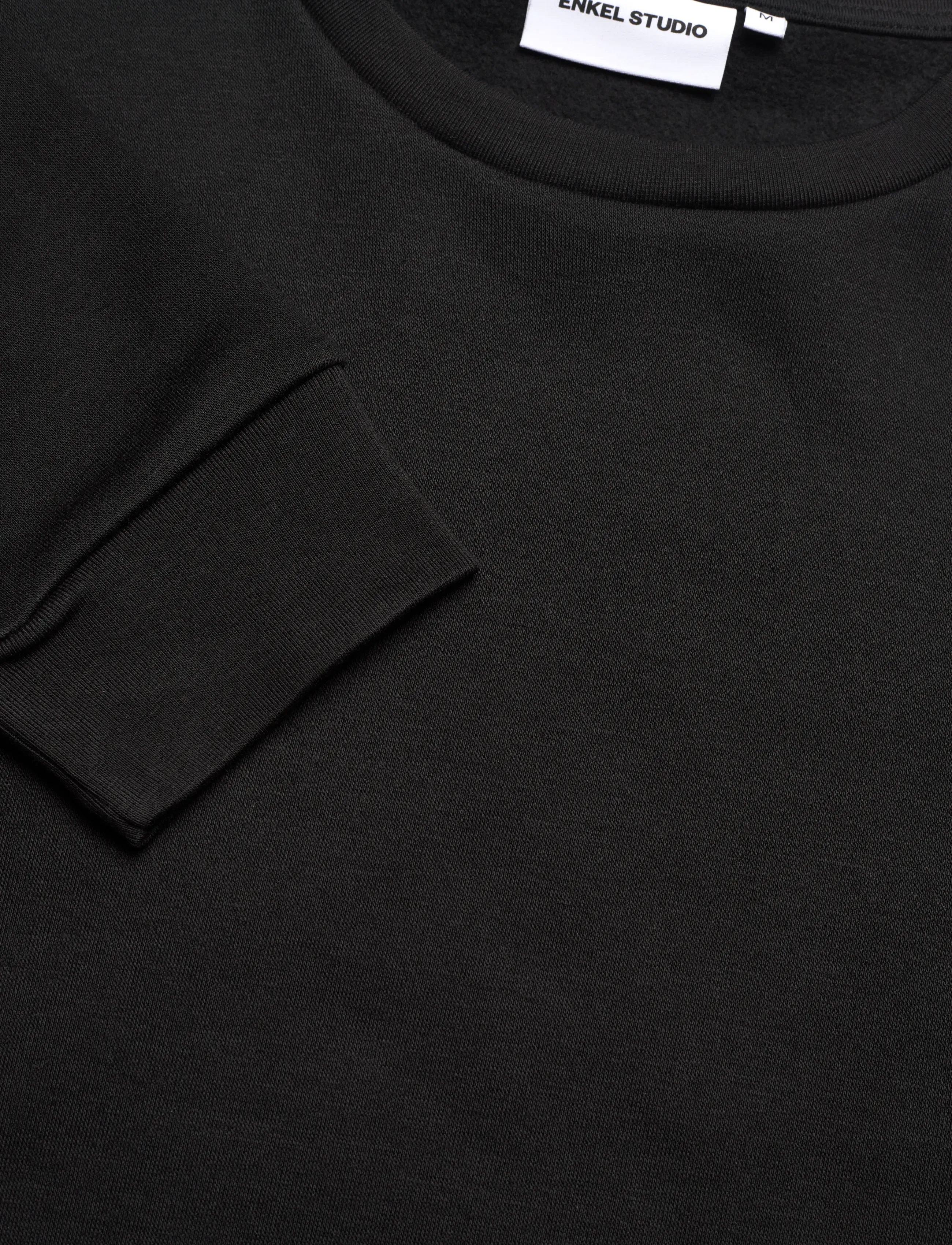 Enkel Studio - O-neck sweatshirt - sweatshirts - black - 2