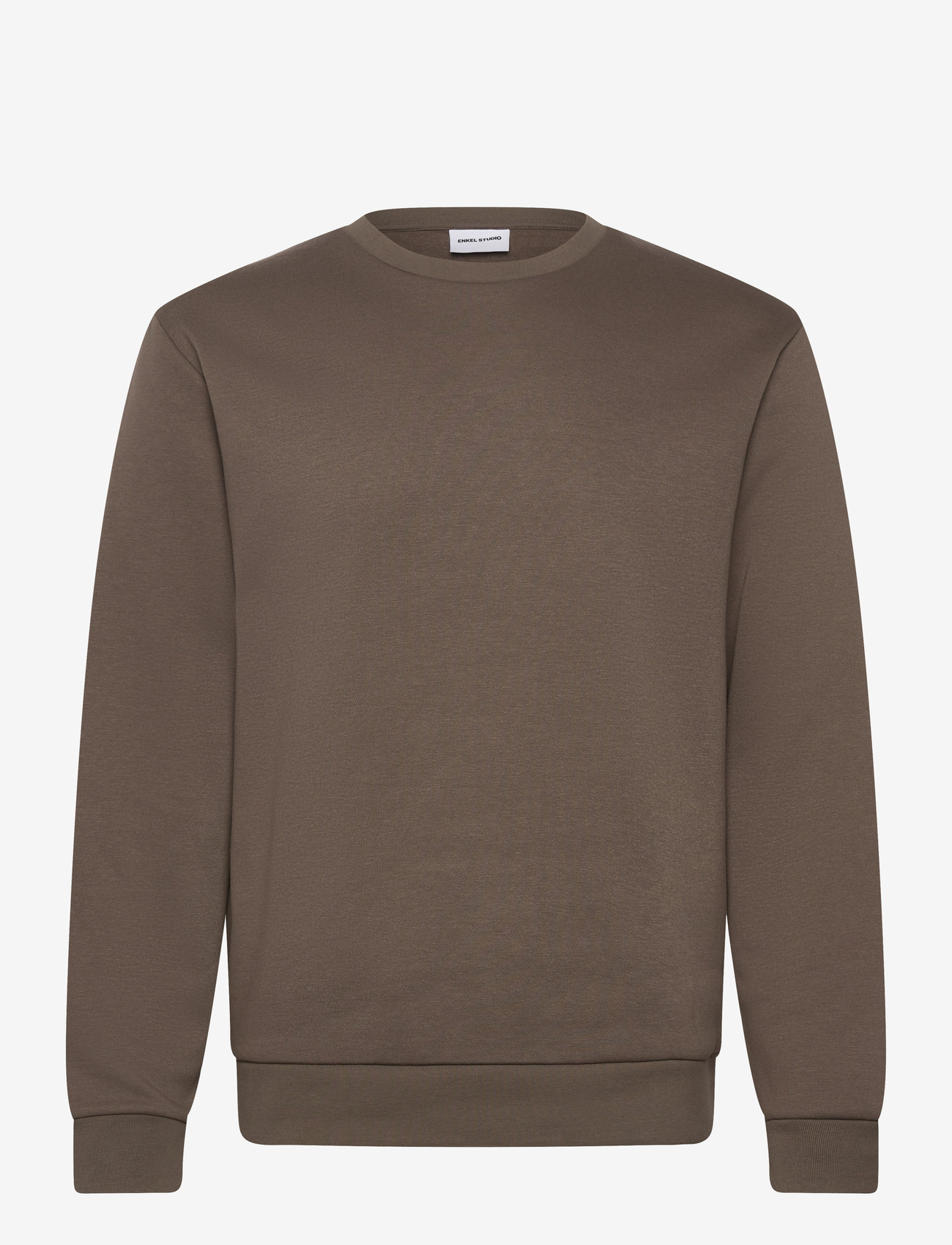 Enkel Studio - O-neck sweatshirt - sweatshirts - brown - 0