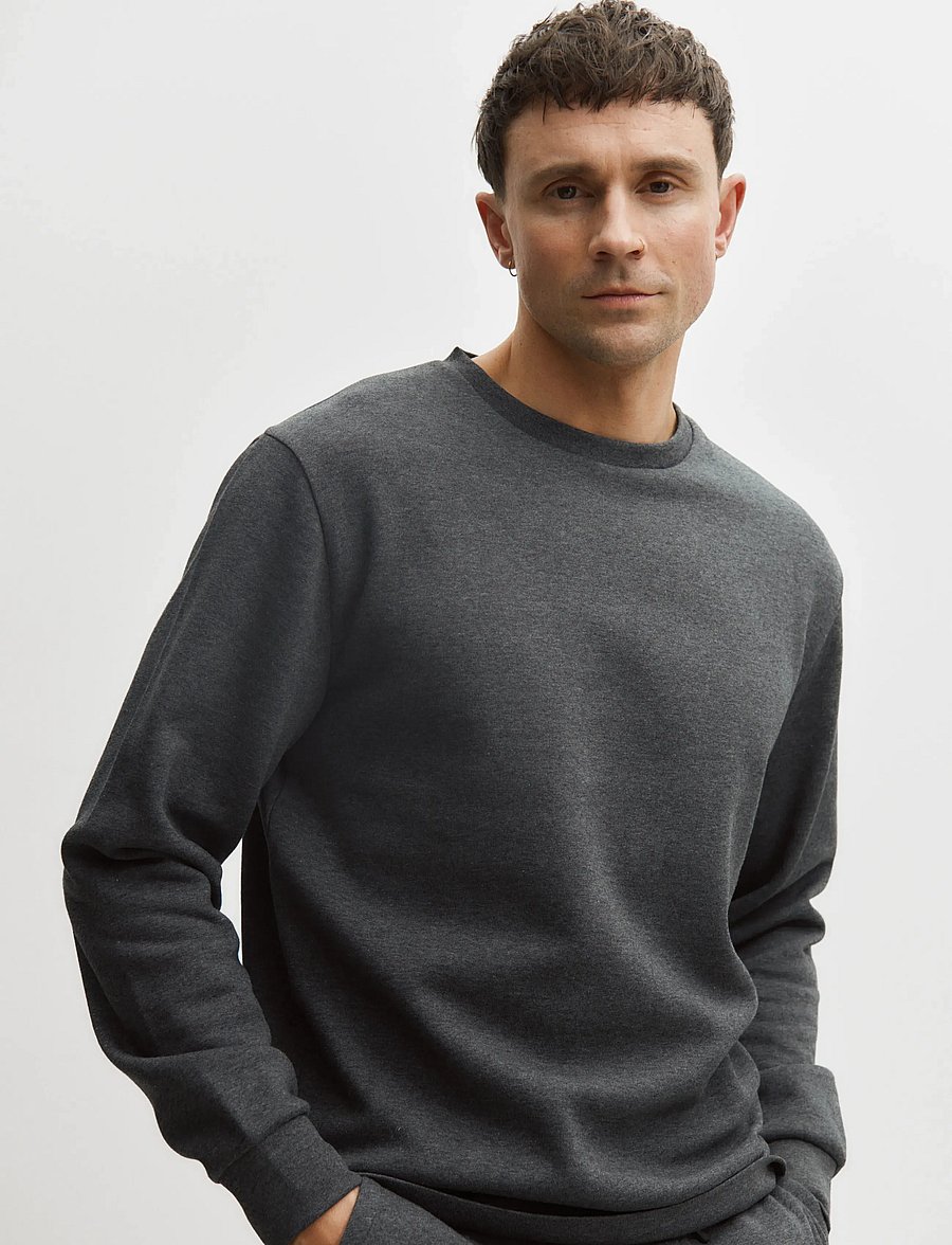 Enkel Studio - O-neck sweatshirt - sweatshirts - dk grey - 4