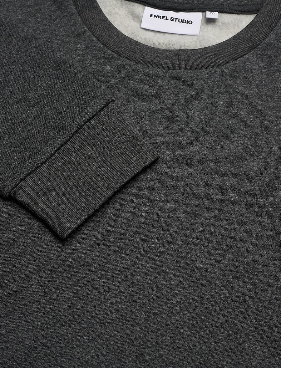 Enkel Studio - O-neck sweatshirt - sweatshirts - dk grey - 5